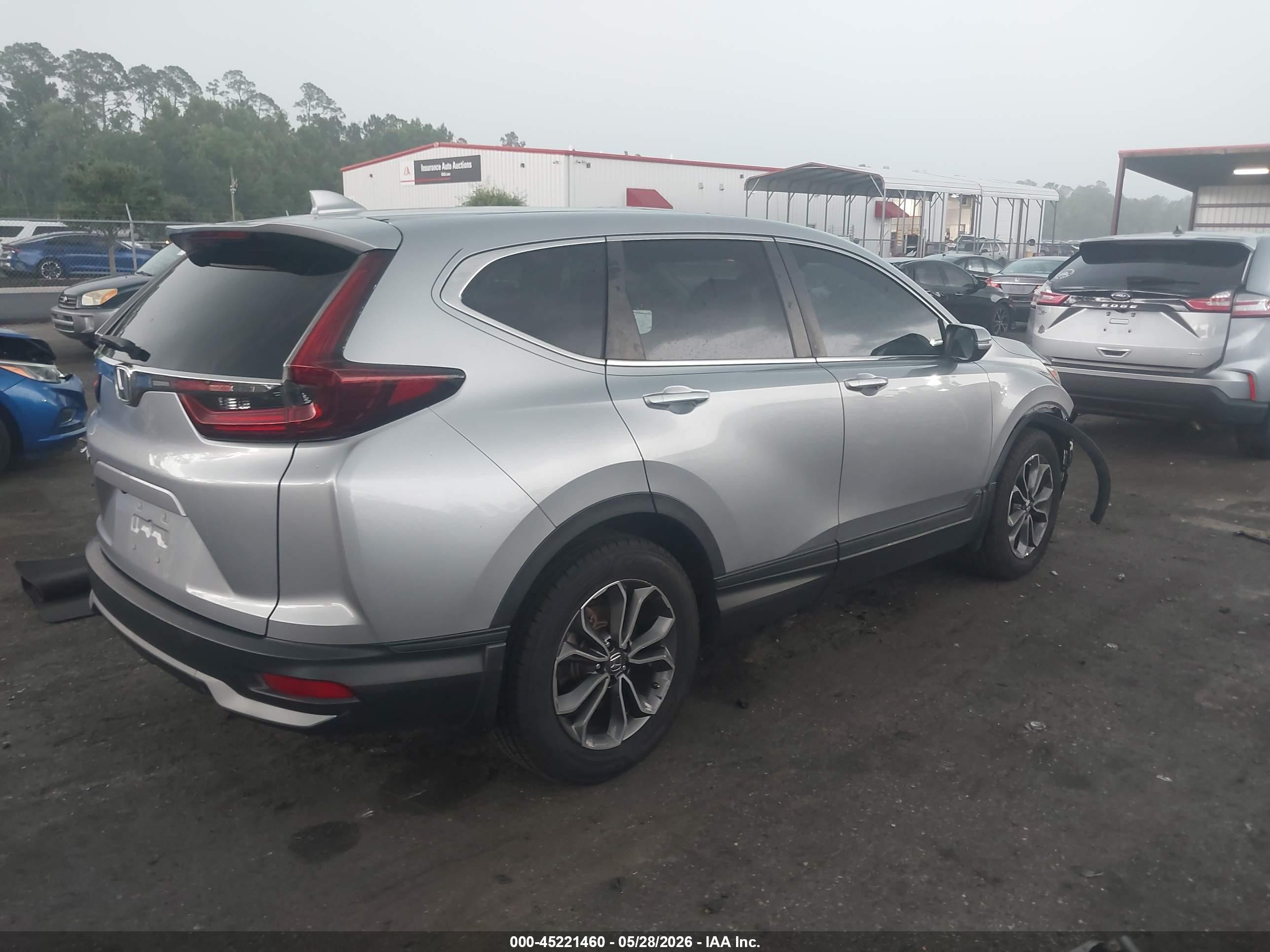 2020 Honda Cr-v 2wd Ex-l Gray vin: 5J6RW1H88LA018762