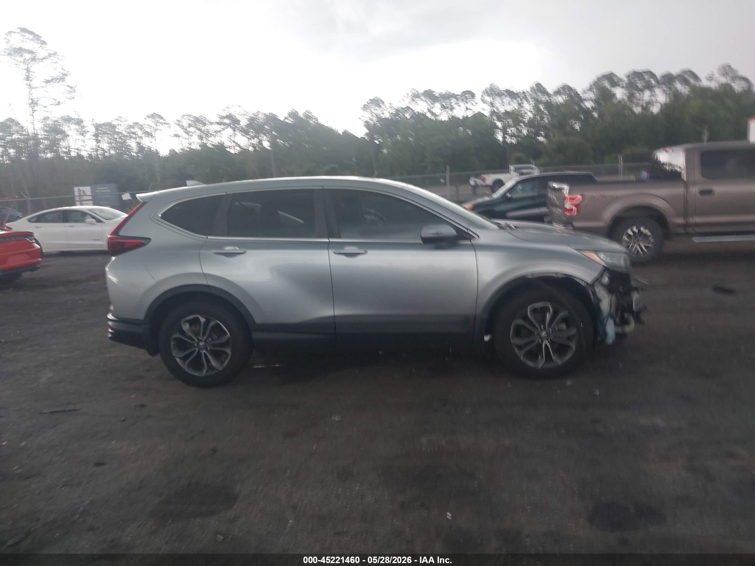 2020 Honda Cr-v 2wd Ex-l Gray vin: 5J6RW1H88LA018762
