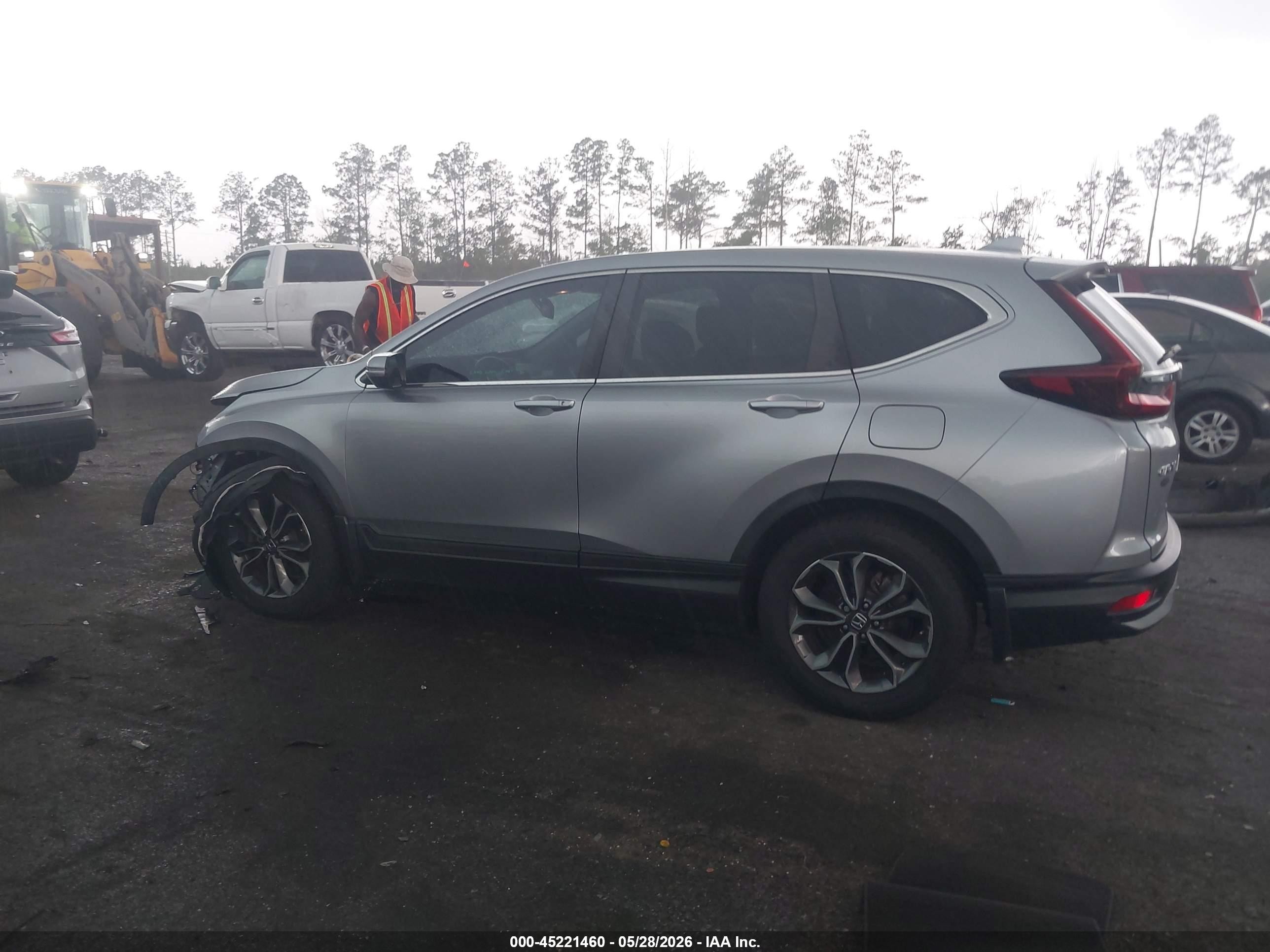 2020 Honda Cr-v 2wd Ex-l Gray vin: 5J6RW1H88LA018762