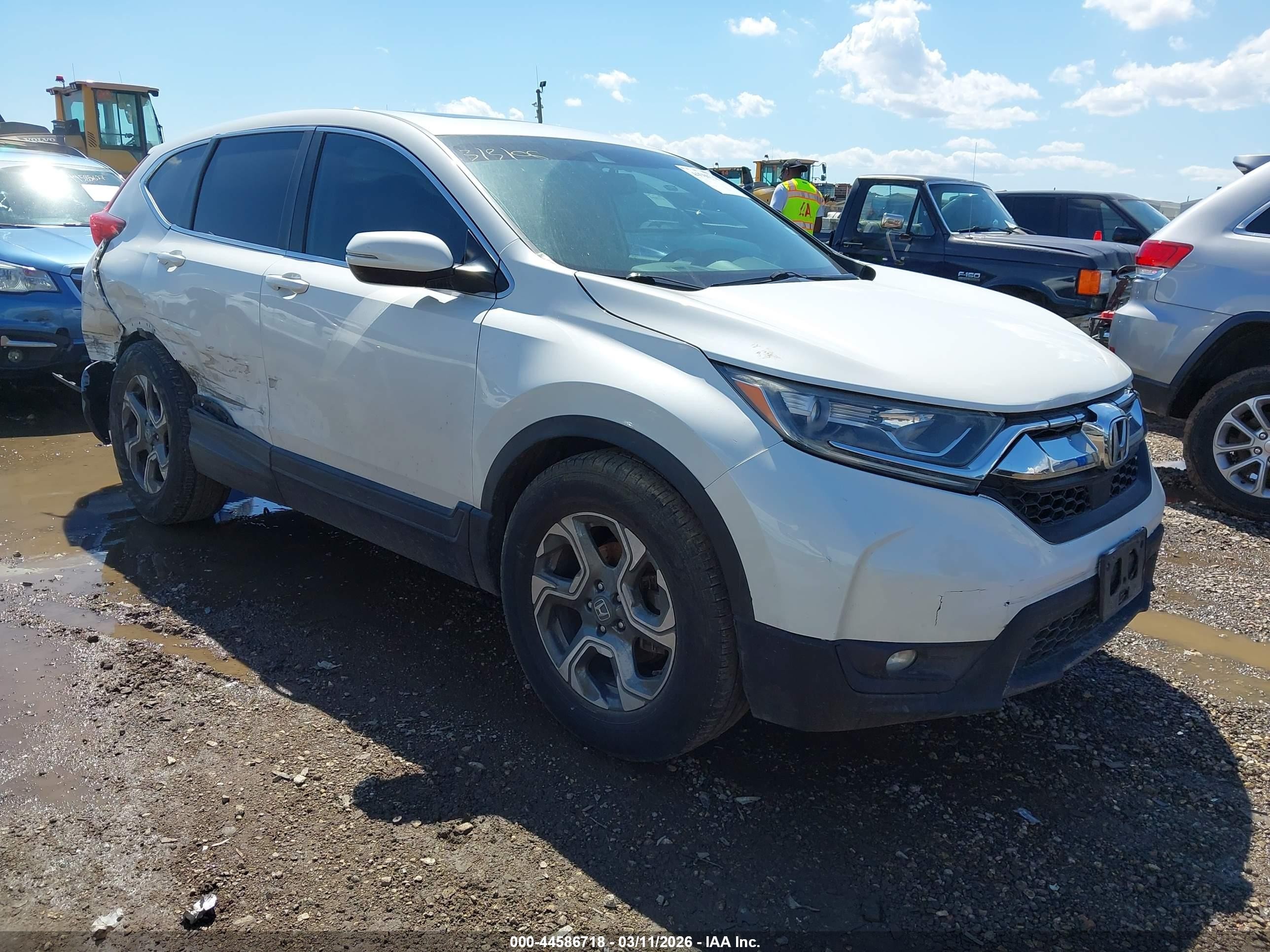 2018 Honda Cr-v Ex-l/ex-l Navi White vin: 5J6RW1H8XJL012429