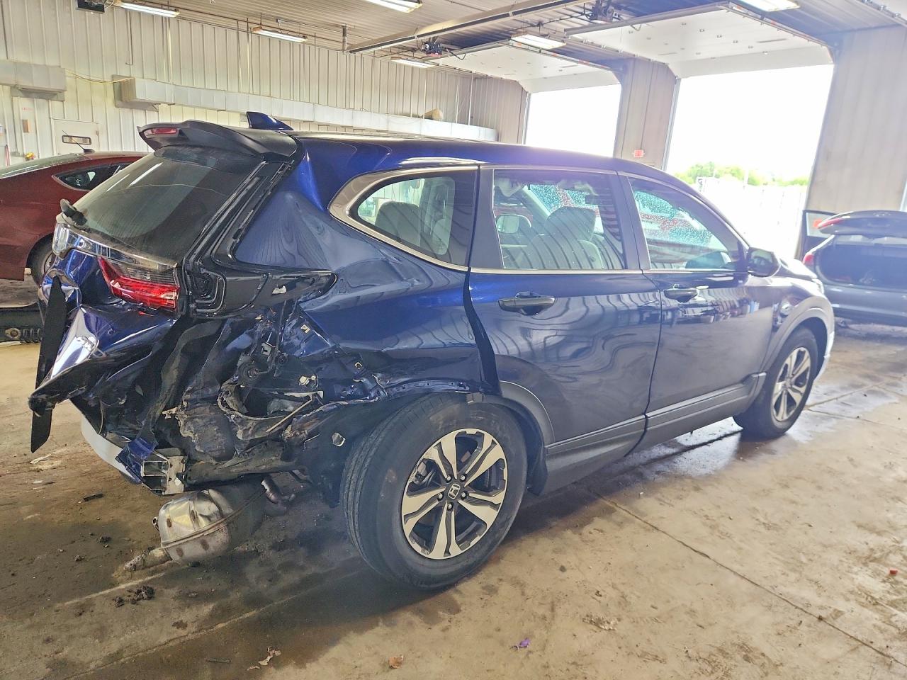 2020 Honda Cr-v Lx Blue vin: 5J6RW2H20LL000679