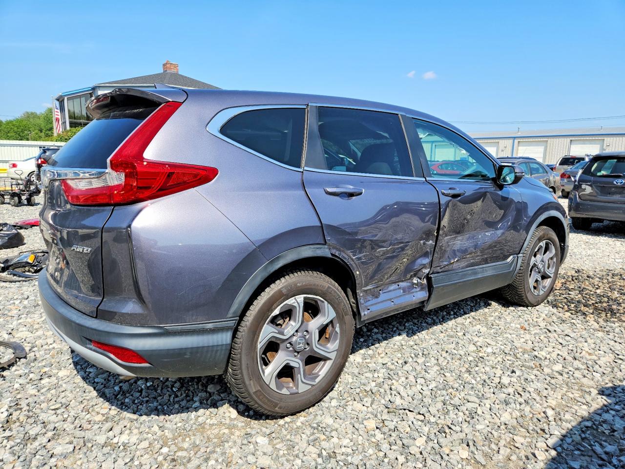 2017 Honda Cr-v Ex Серый vin: 5J6RW2H50HL055134
