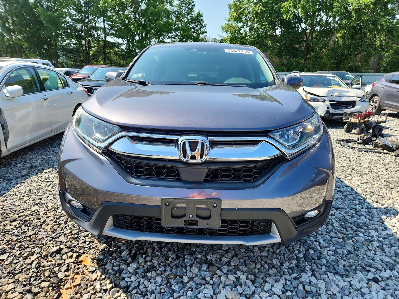 2017 Honda Cr-v Ex Серый vin: 5J6RW2H50HL055134