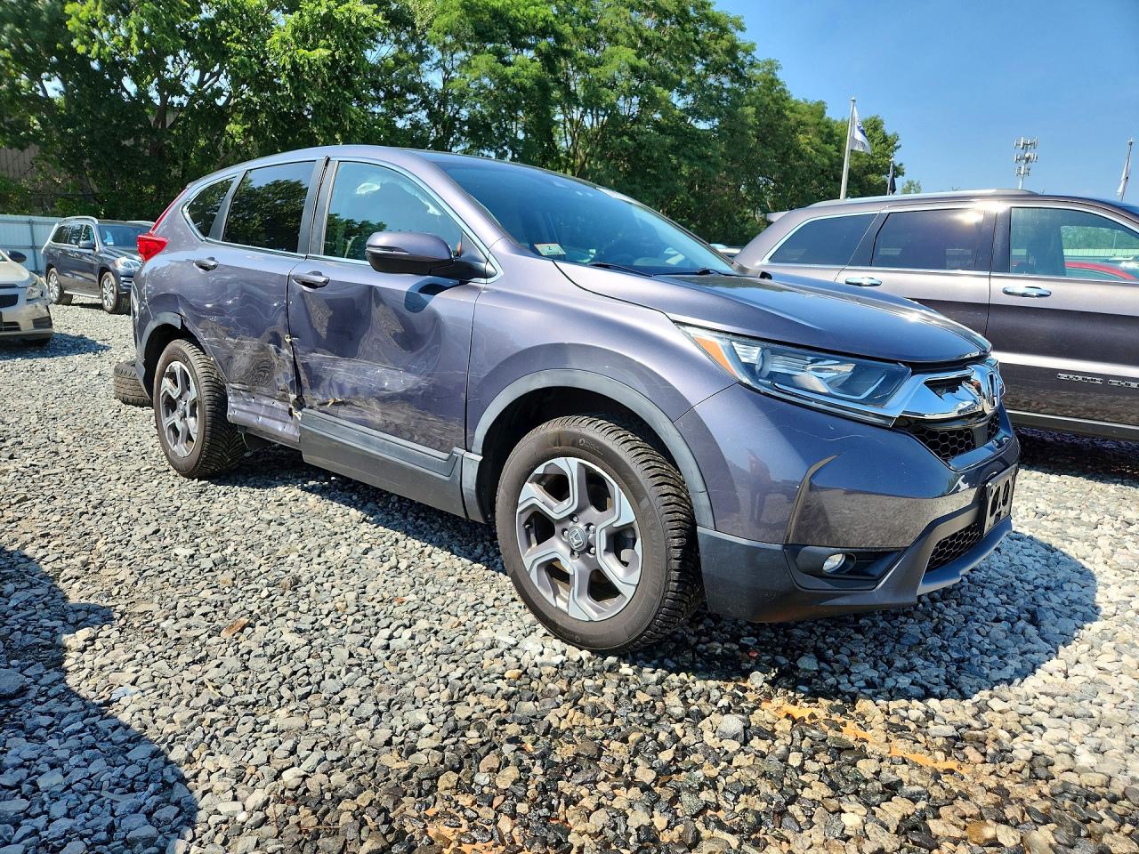 2017 Honda Cr-v Ex Серый vin: 5J6RW2H50HL055134