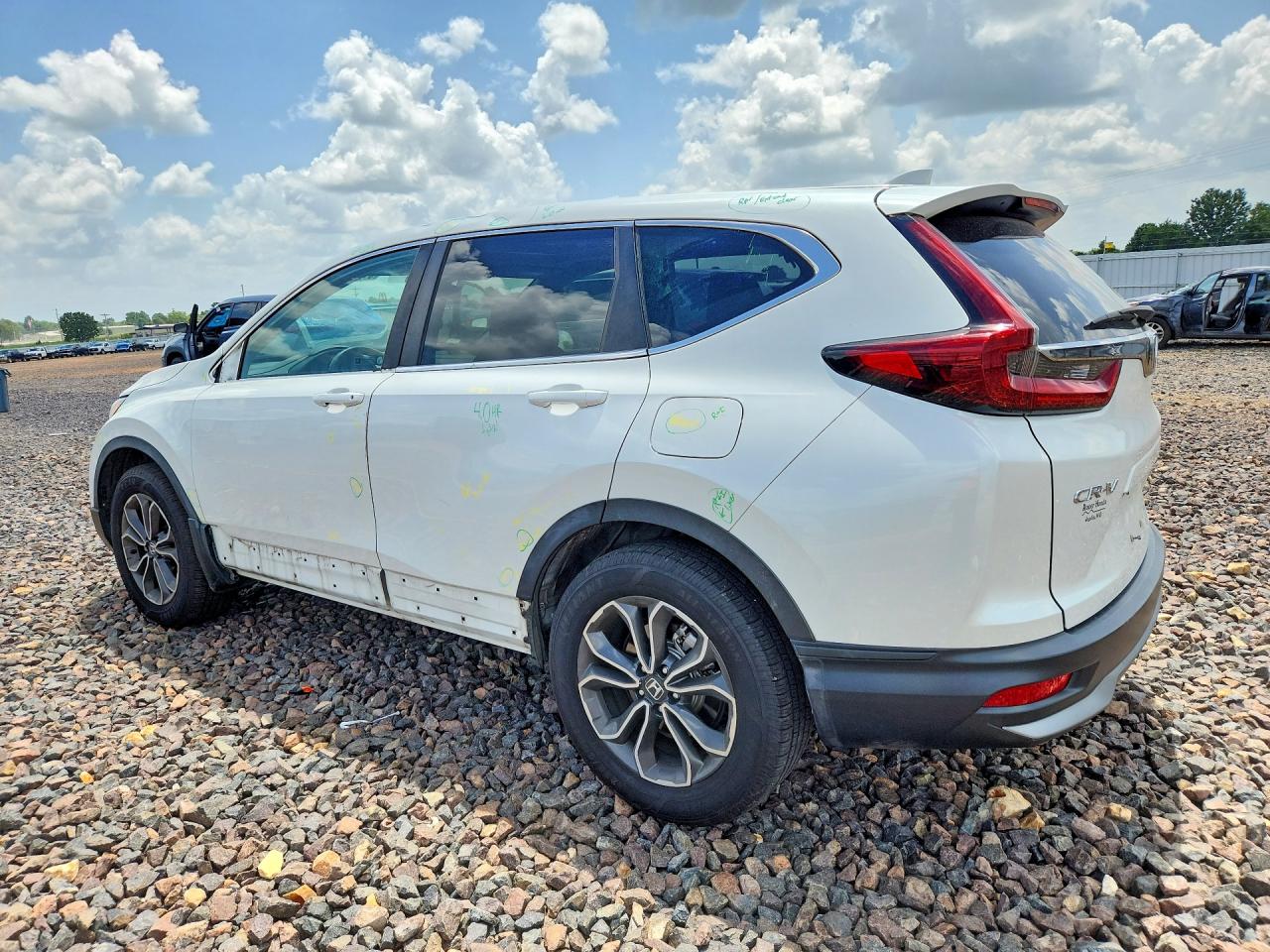 2020 Honda Cr-v Ex White vin: 5J6RW2H50LL012129