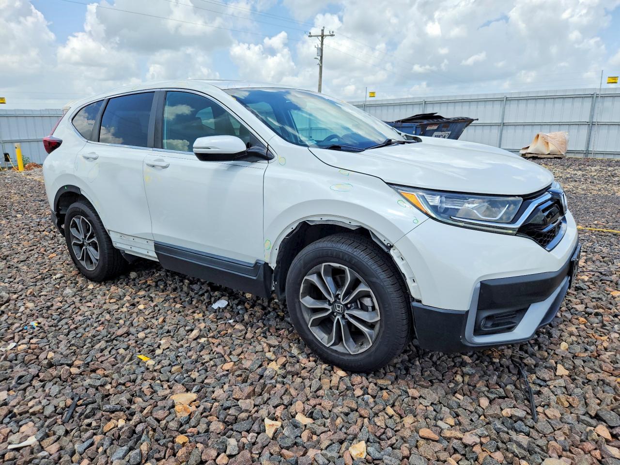 2020 Honda Cr-v Ex White vin: 5J6RW2H50LL012129