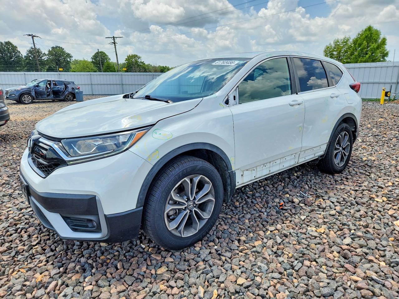 2020 Honda Cr-v Ex White vin: 5J6RW2H50LL012129