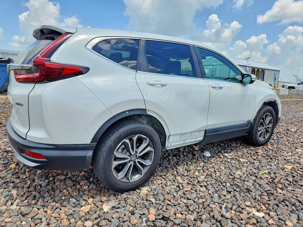 2020 Honda Cr-v Ex White vin: 5J6RW2H50LL012129