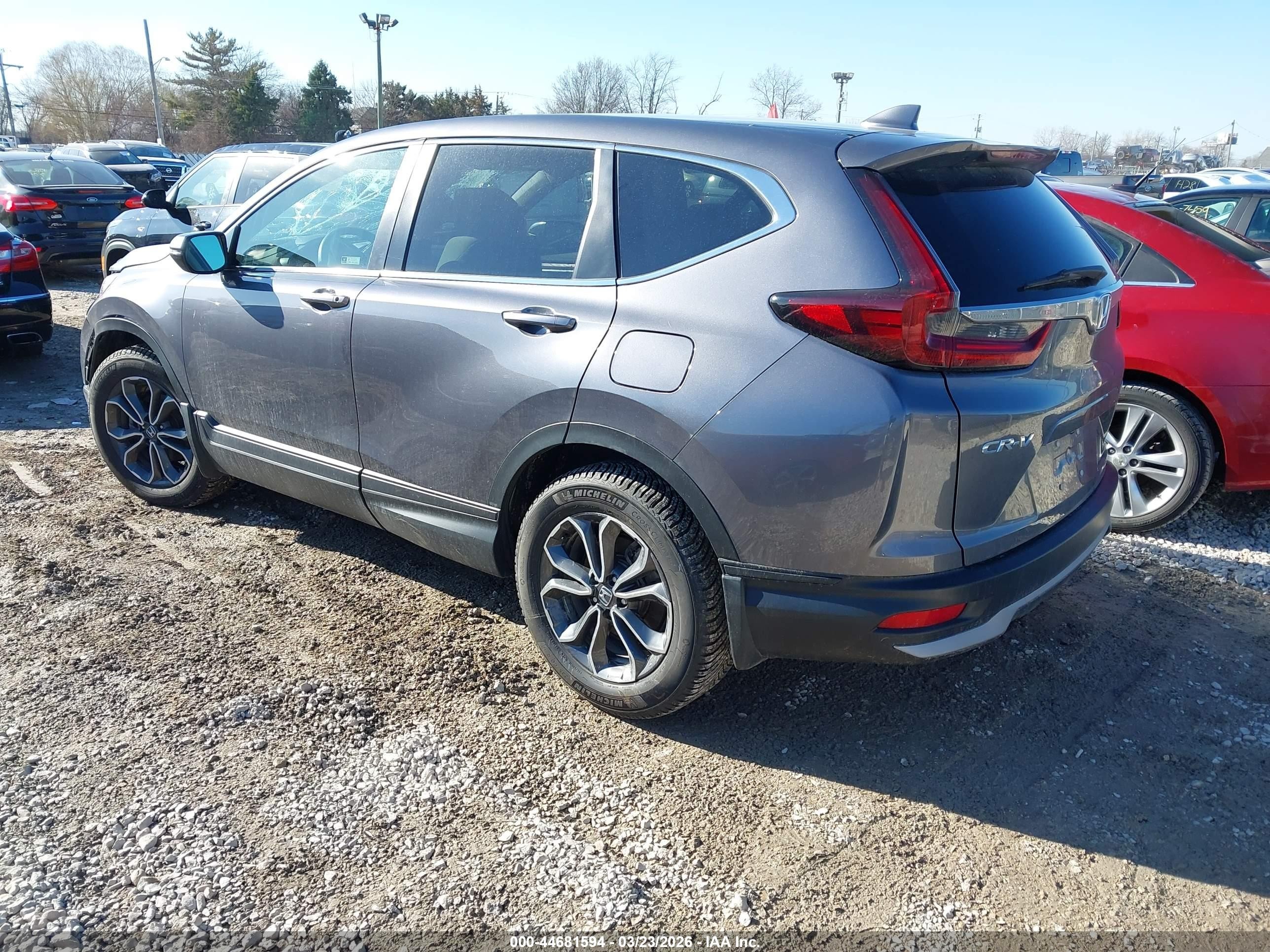2020 Honda Cr-v Awd Ex Gray vin: 5J6RW2H50LL045695
