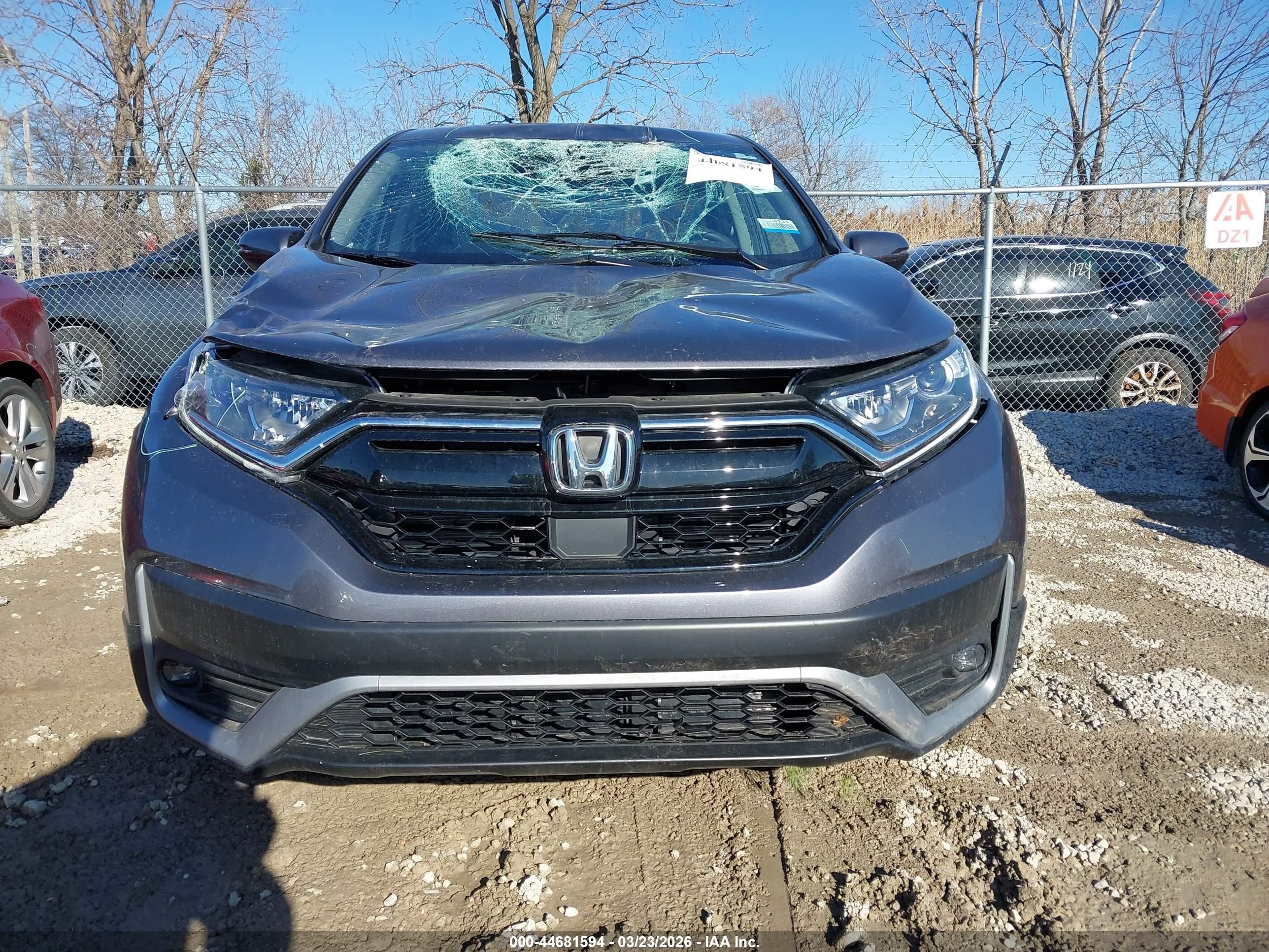 2020 Honda Cr-v Awd Ex Gray vin: 5J6RW2H50LL045695