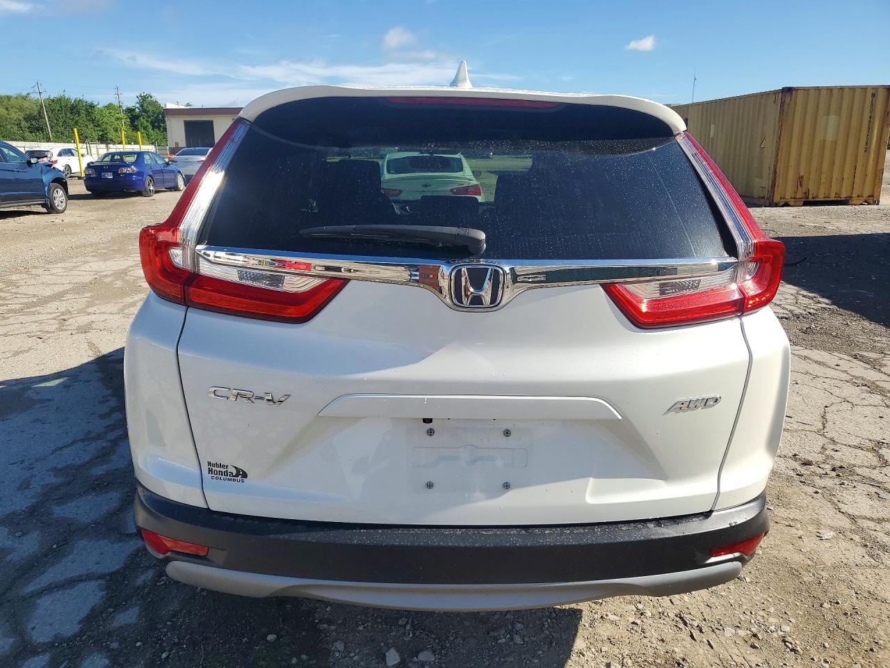 2018 Honda Cr-v Ex White vin: 5J6RW2H52JL006412