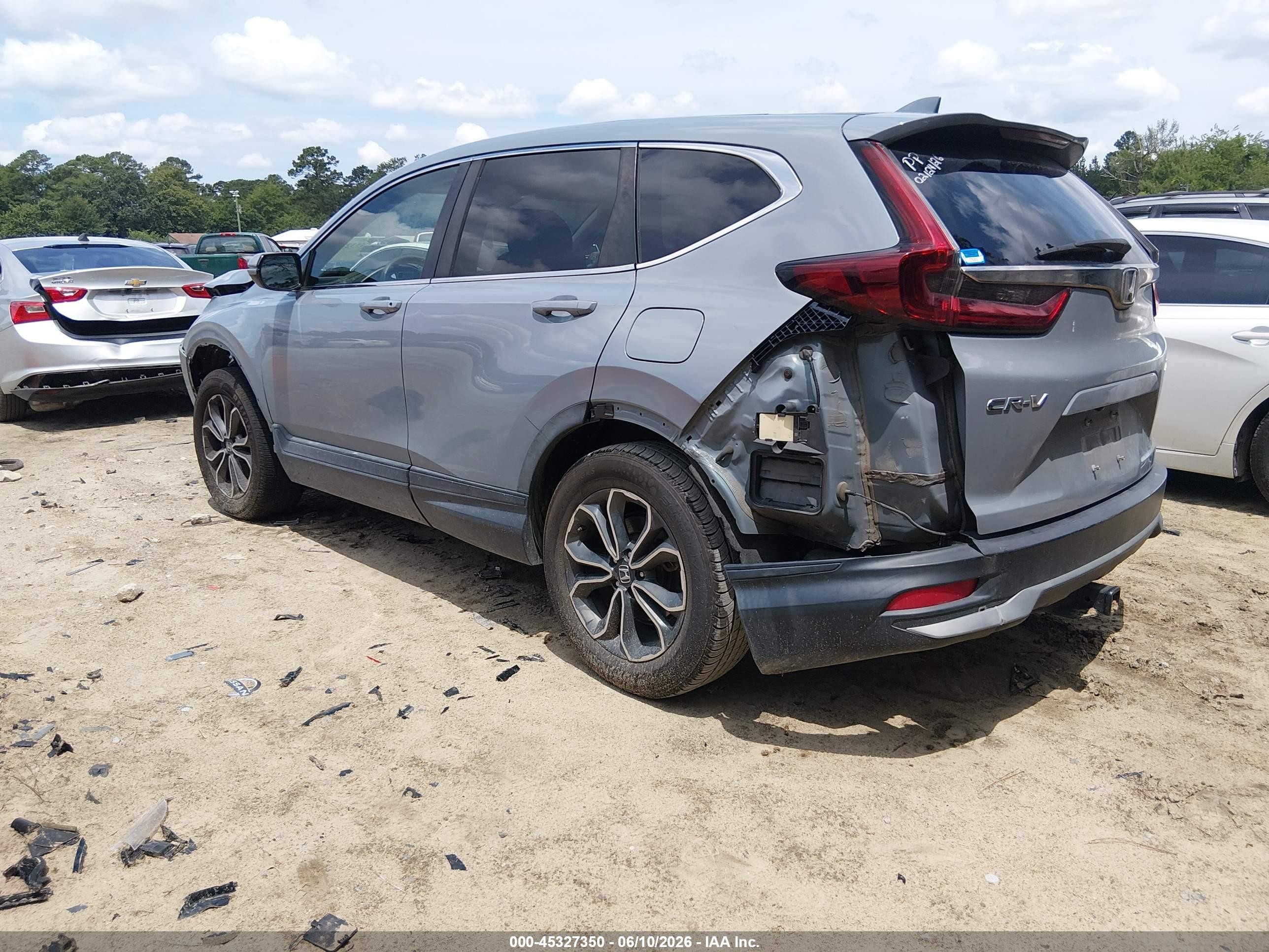 2021 Honda Cr-v Awd Ex Light Blue vin: 5J6RW2H52ML012473