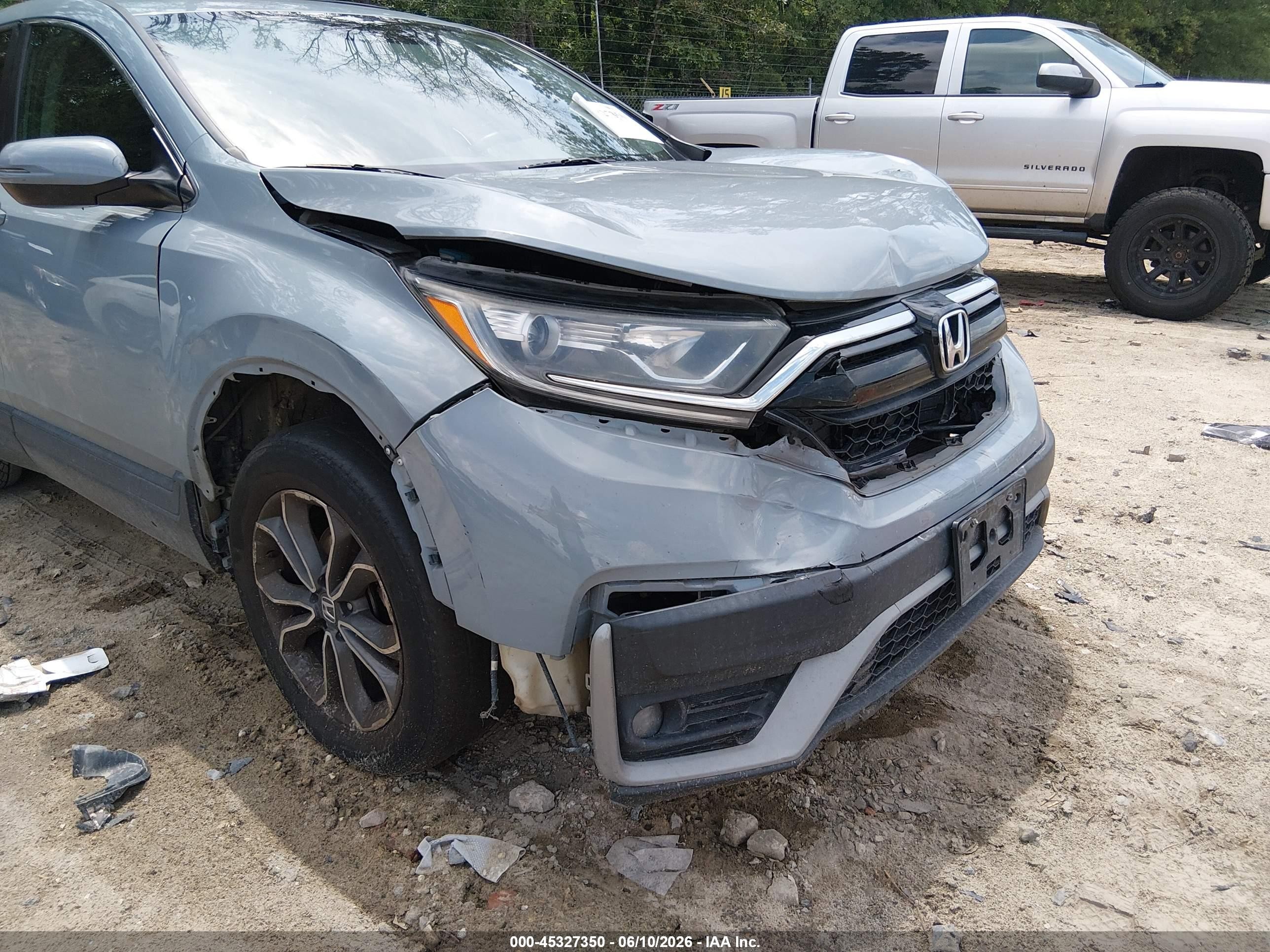 2021 Honda Cr-v Awd Ex Light Blue vin: 5J6RW2H52ML012473