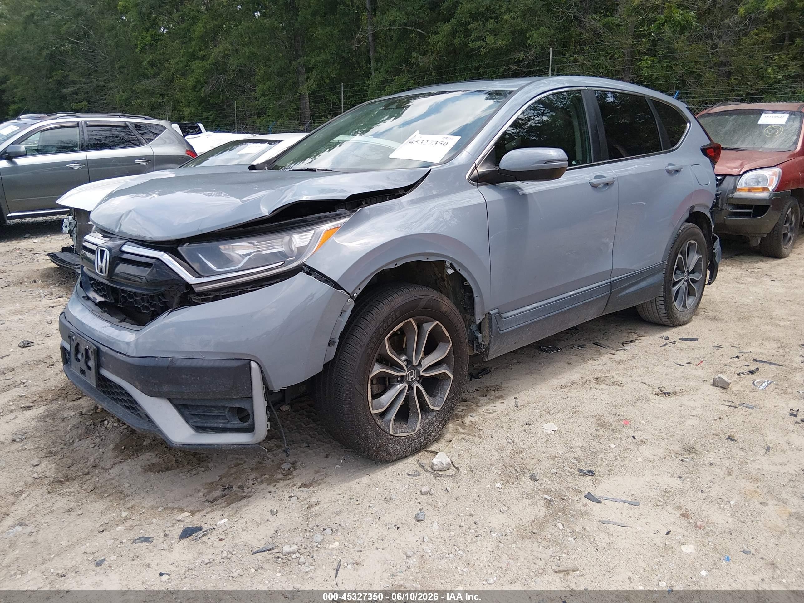 2021 Honda Cr-v Awd Ex Light Blue vin: 5J6RW2H52ML012473