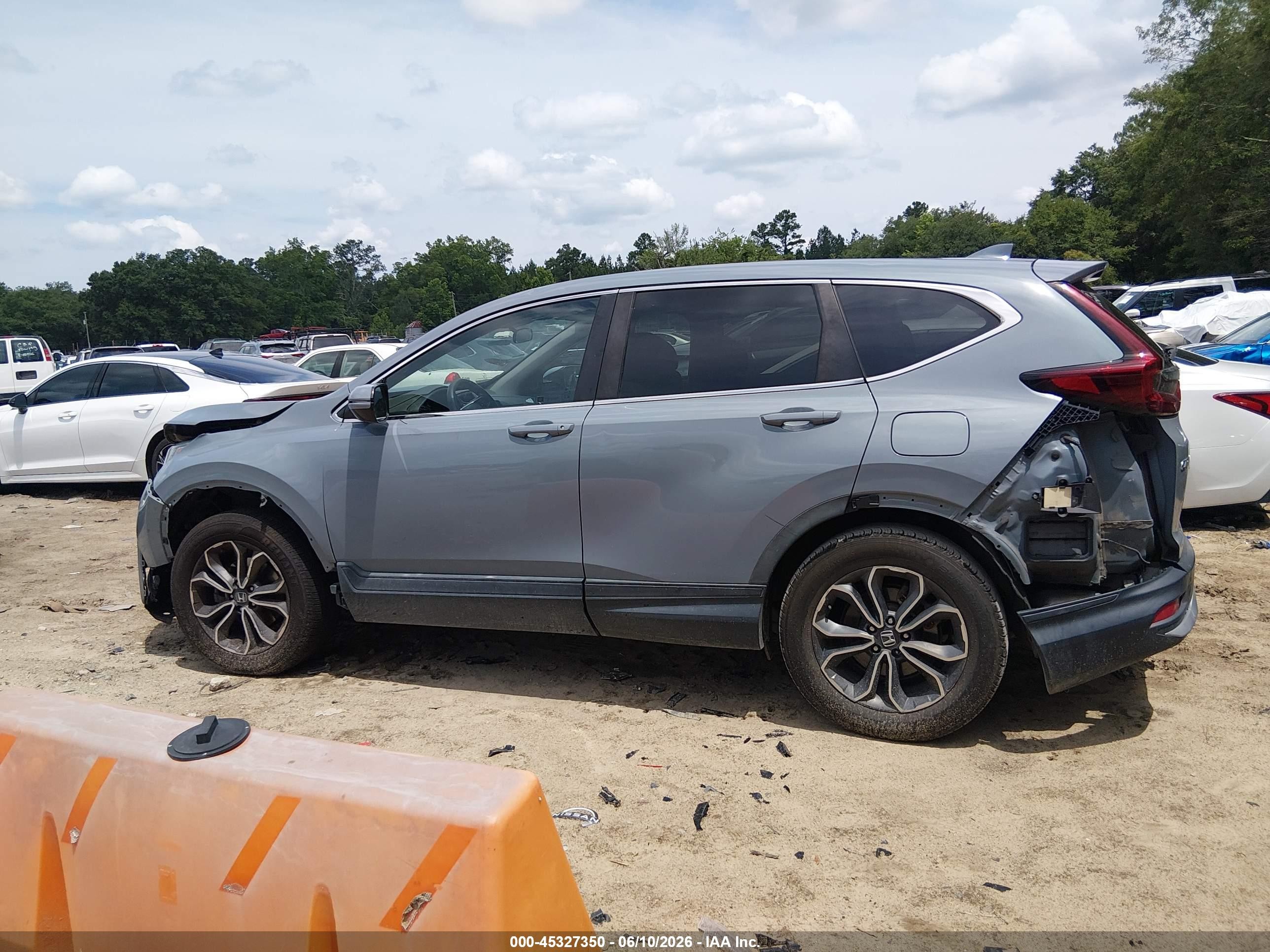 2021 Honda Cr-v Awd Ex Light Blue vin: 5J6RW2H52ML012473