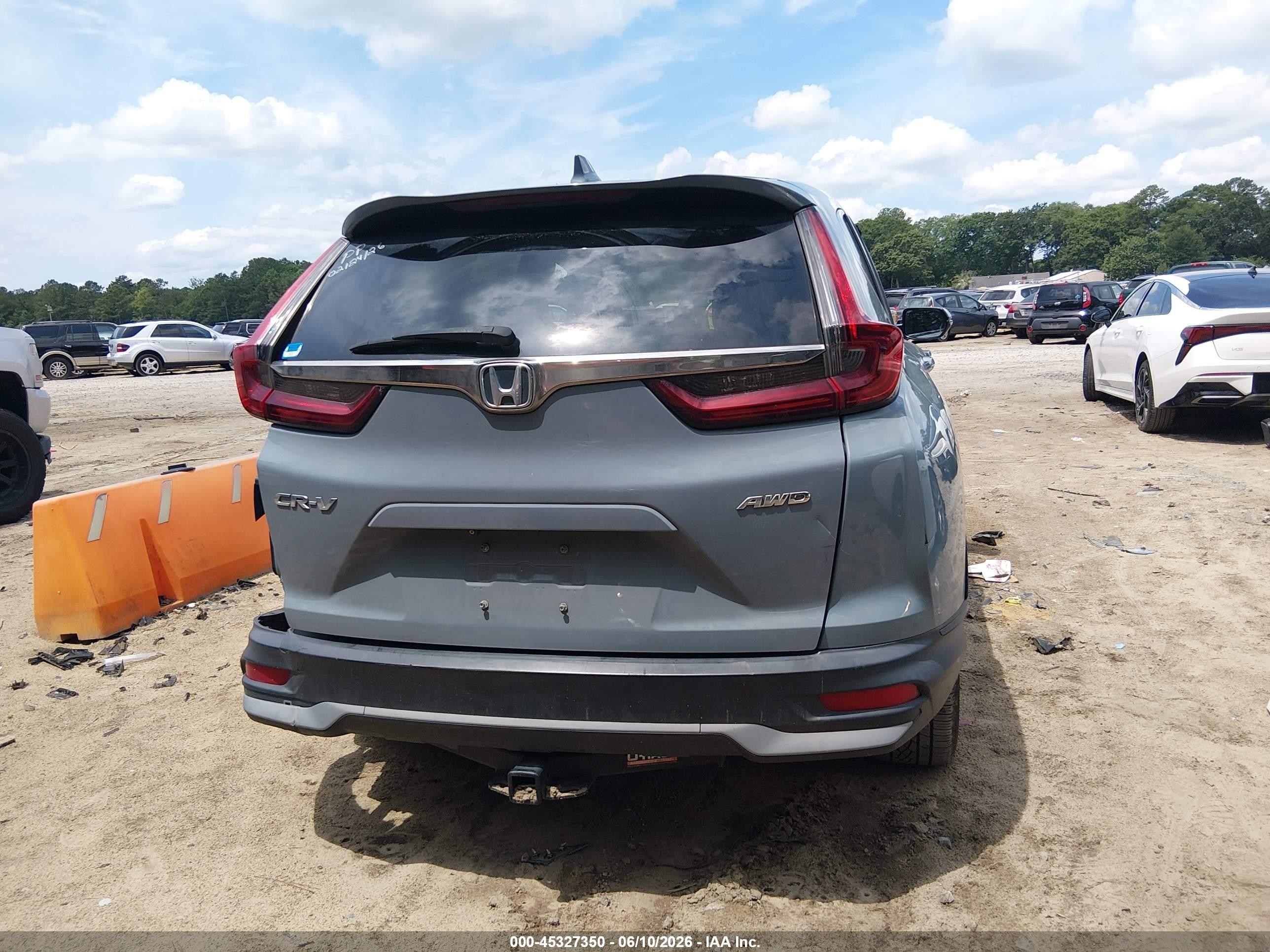 2021 Honda Cr-v Awd Ex Light Blue vin: 5J6RW2H52ML012473