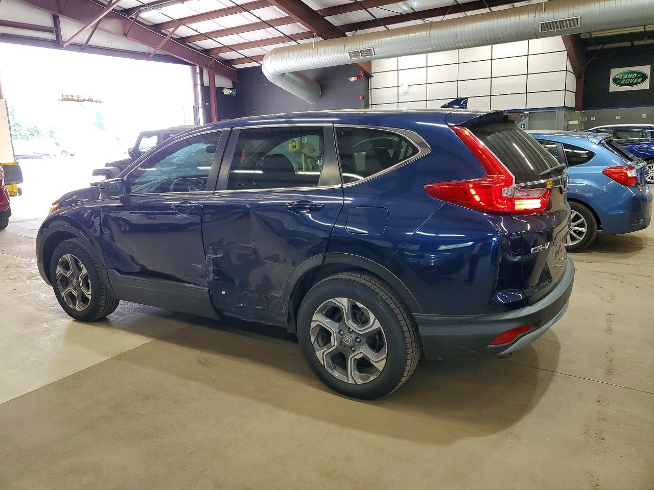 2017 Honda Cr-v Ex Синий vin: 5J6RW2H53HL044998