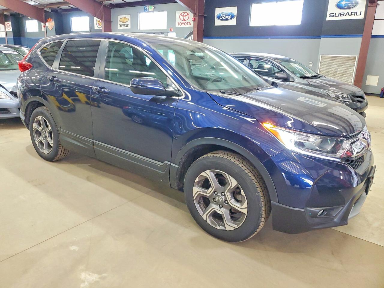 2017 Honda Cr-v Ex Синий vin: 5J6RW2H53HL044998