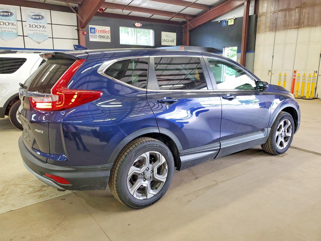 2017 Honda Cr-v Ex Синий vin: 5J6RW2H53HL044998