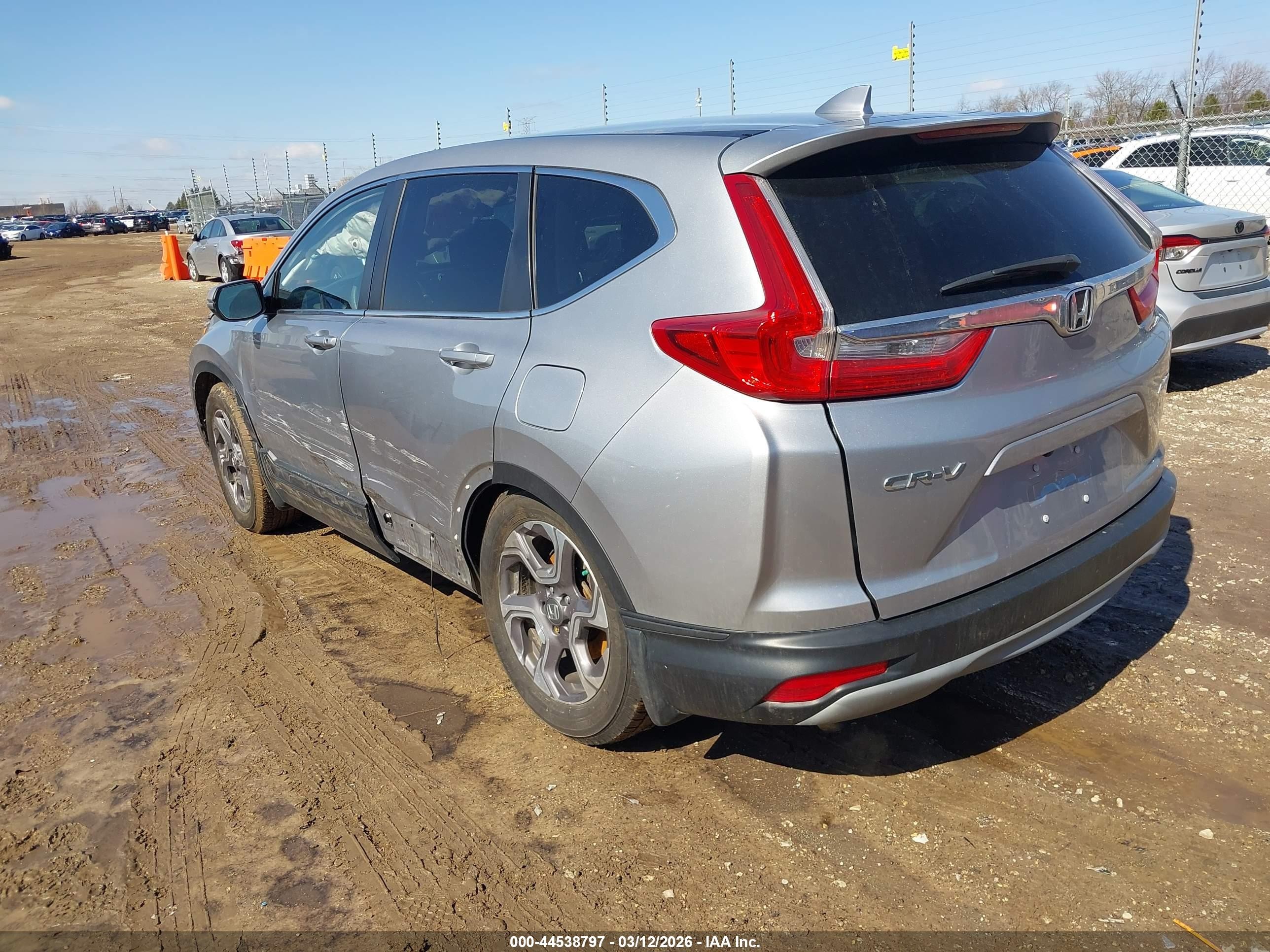 2017 Honda Cr-v Ex Silver vin: 5J6RW2H53HL051661
