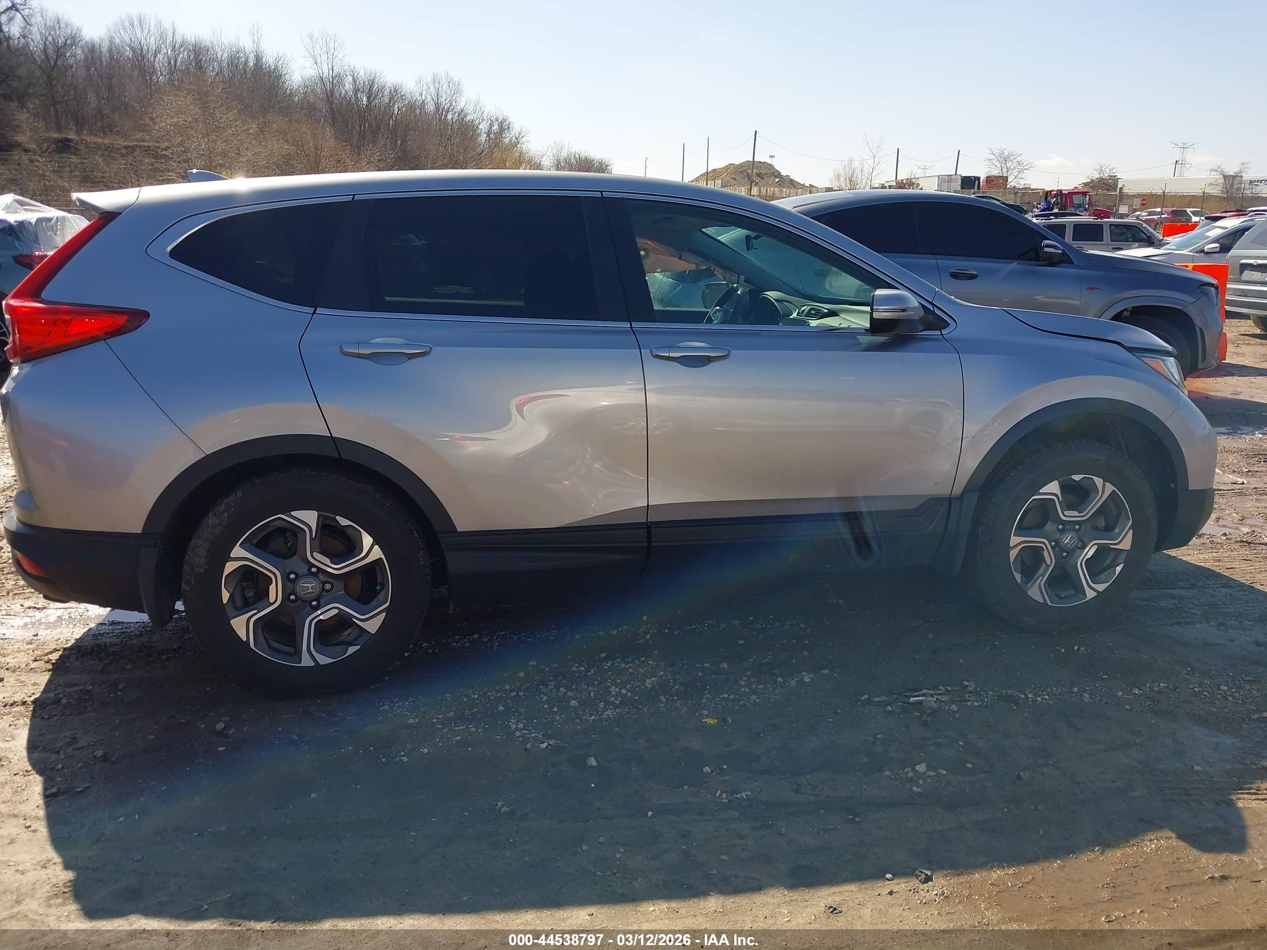 2017 Honda Cr-v Ex Silver vin: 5J6RW2H53HL051661