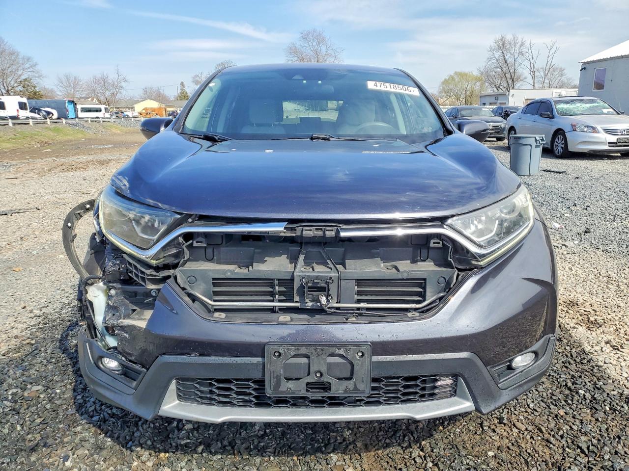 2017 Honda Cr-v Ex Gray vin: 5J6RW2H54HL040278