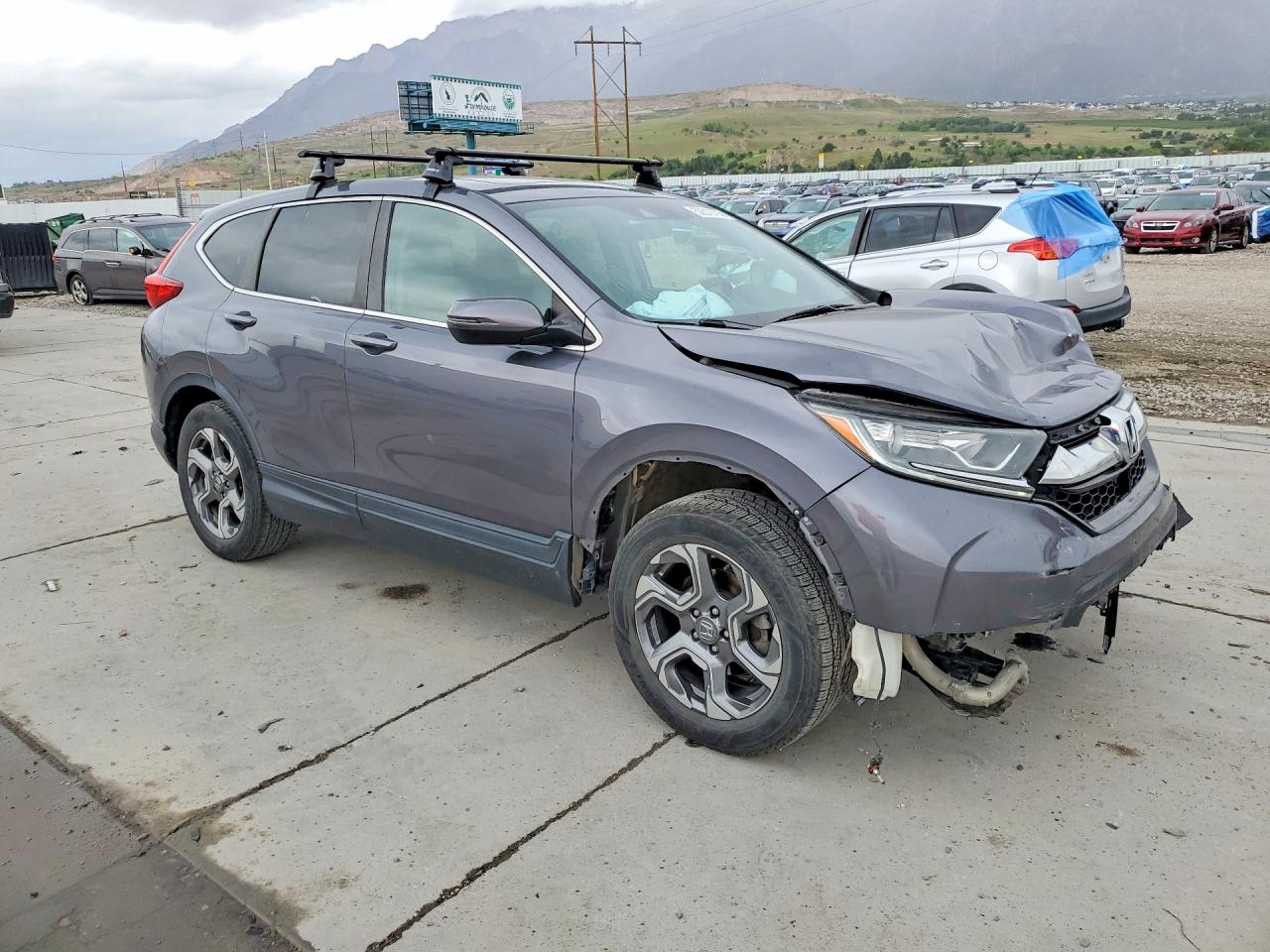 2019 Honda Cr-v Ex Серый vin: 5J6RW2H54KL037792