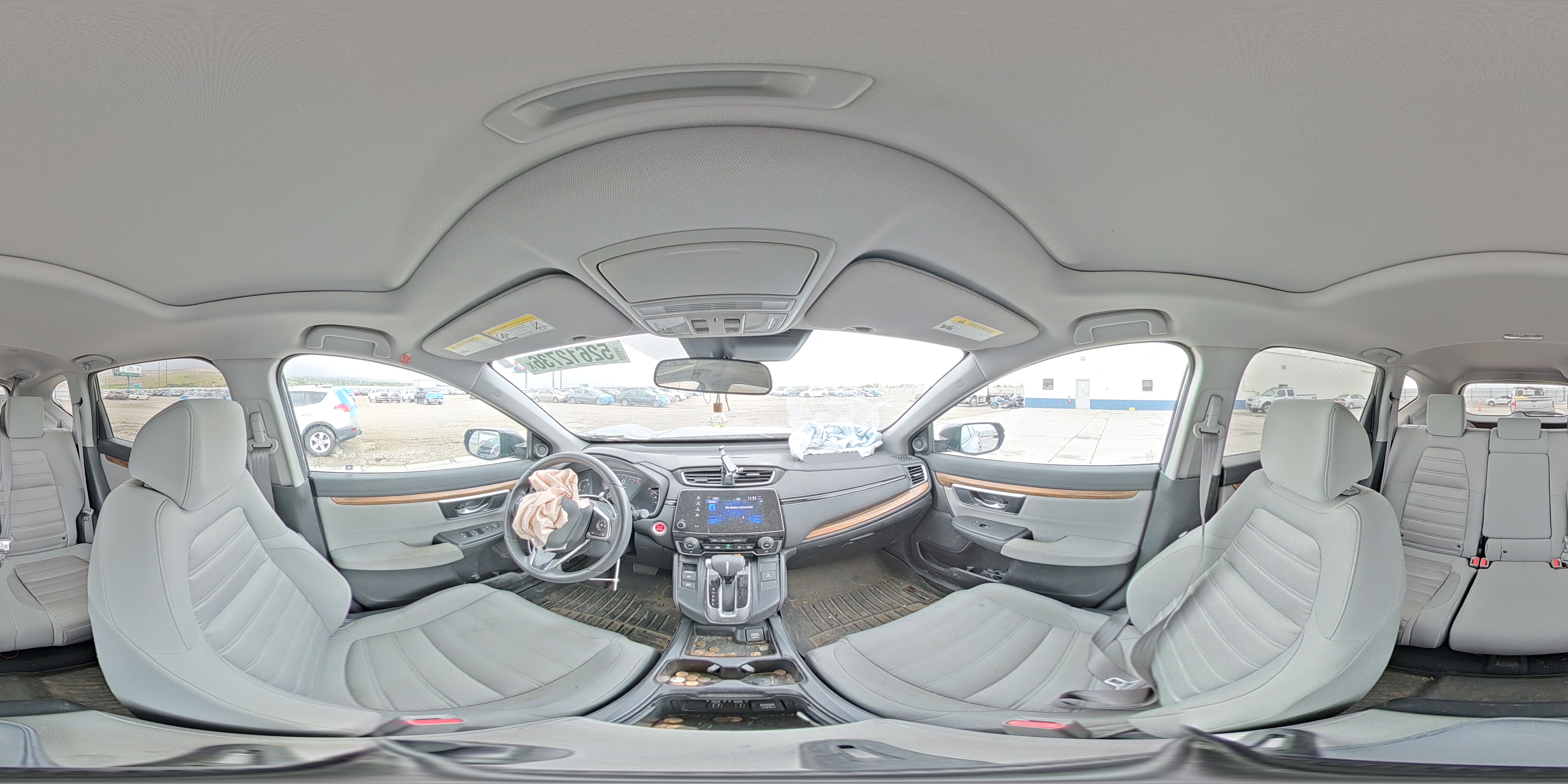 2019 Honda Cr-v Ex Серый vin: 5J6RW2H54KL037792