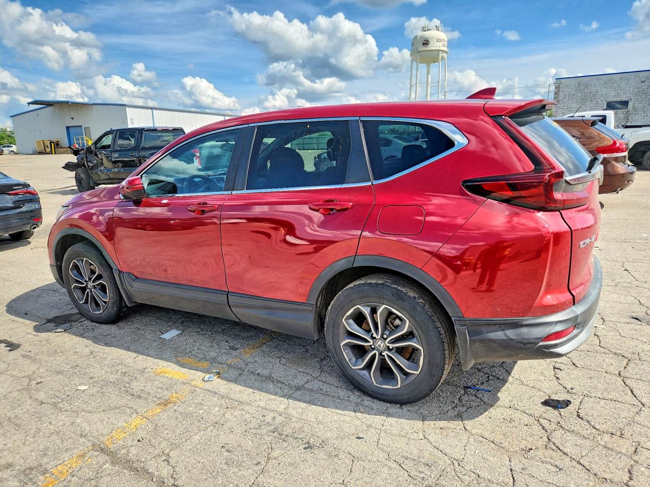 2020 Honda Cr-v Ex Red vin: 5J6RW2H55LL016483
