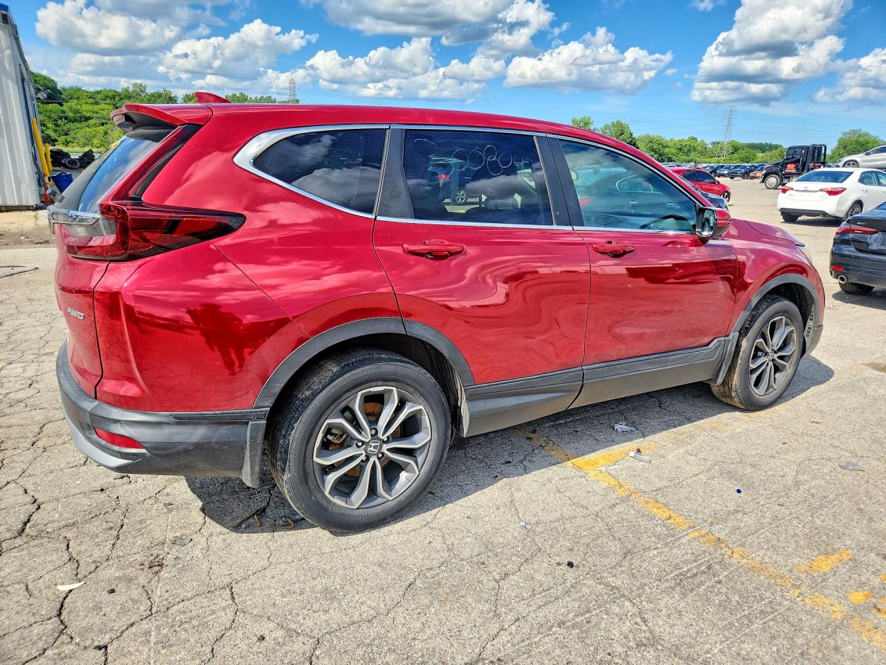 2020 Honda Cr-v Ex Red vin: 5J6RW2H55LL016483
