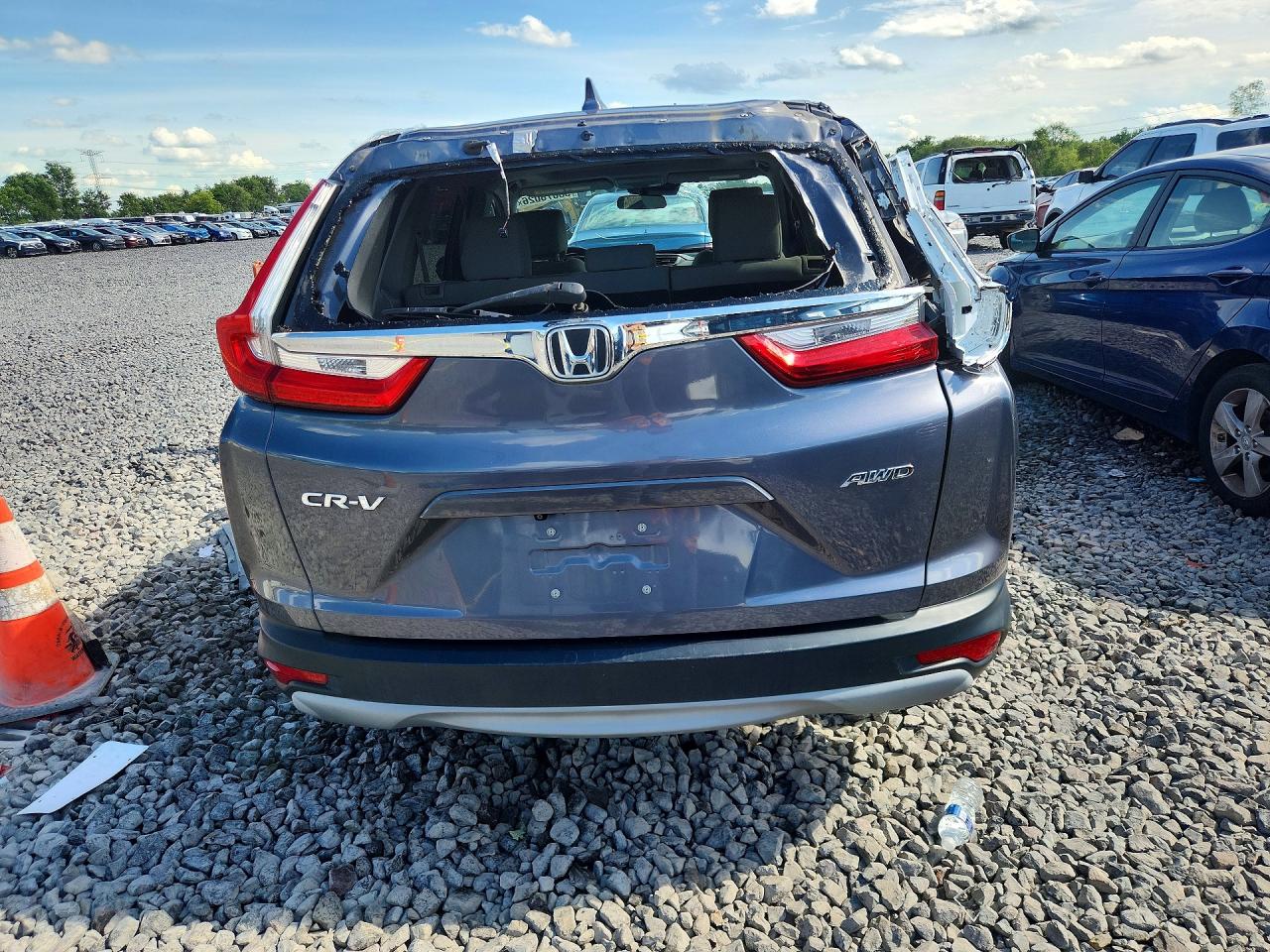 2017 Honda Cr-v Ex Gray vin: 5J6RW2H58HL023936