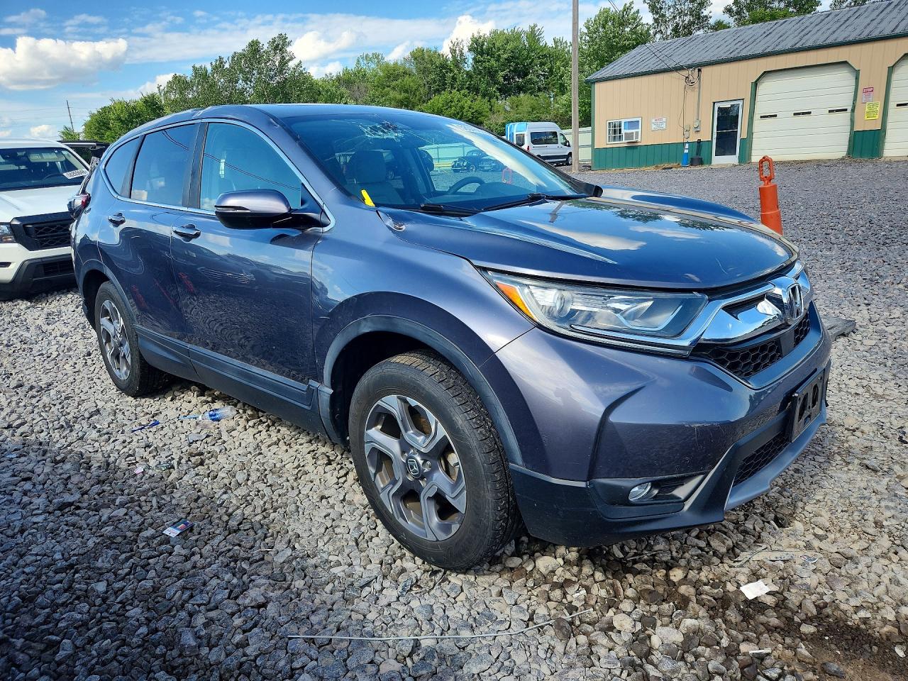 2017 Honda Cr-v Ex Gray vin: 5J6RW2H58HL023936