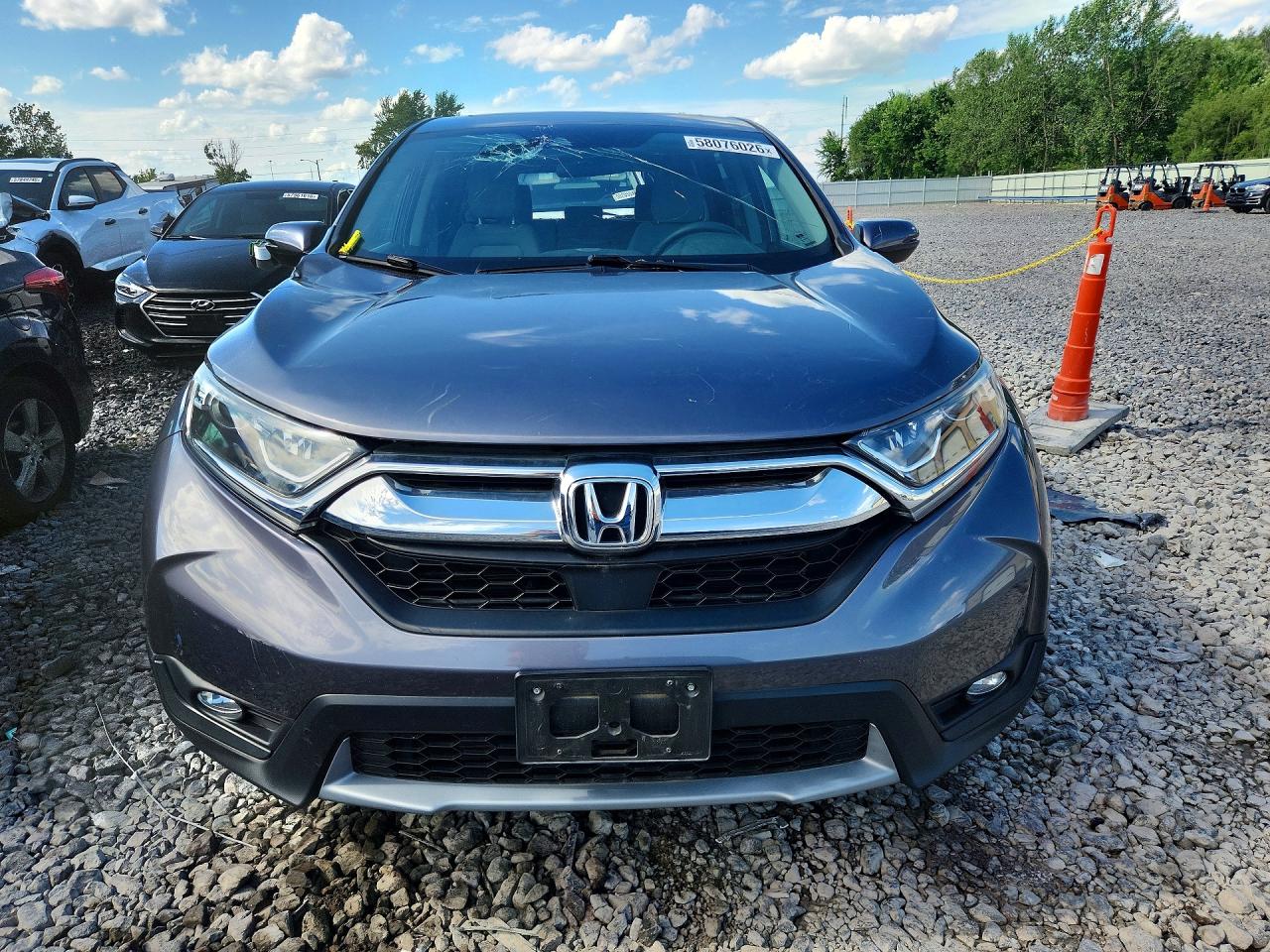 2017 Honda Cr-v Ex Gray vin: 5J6RW2H58HL023936