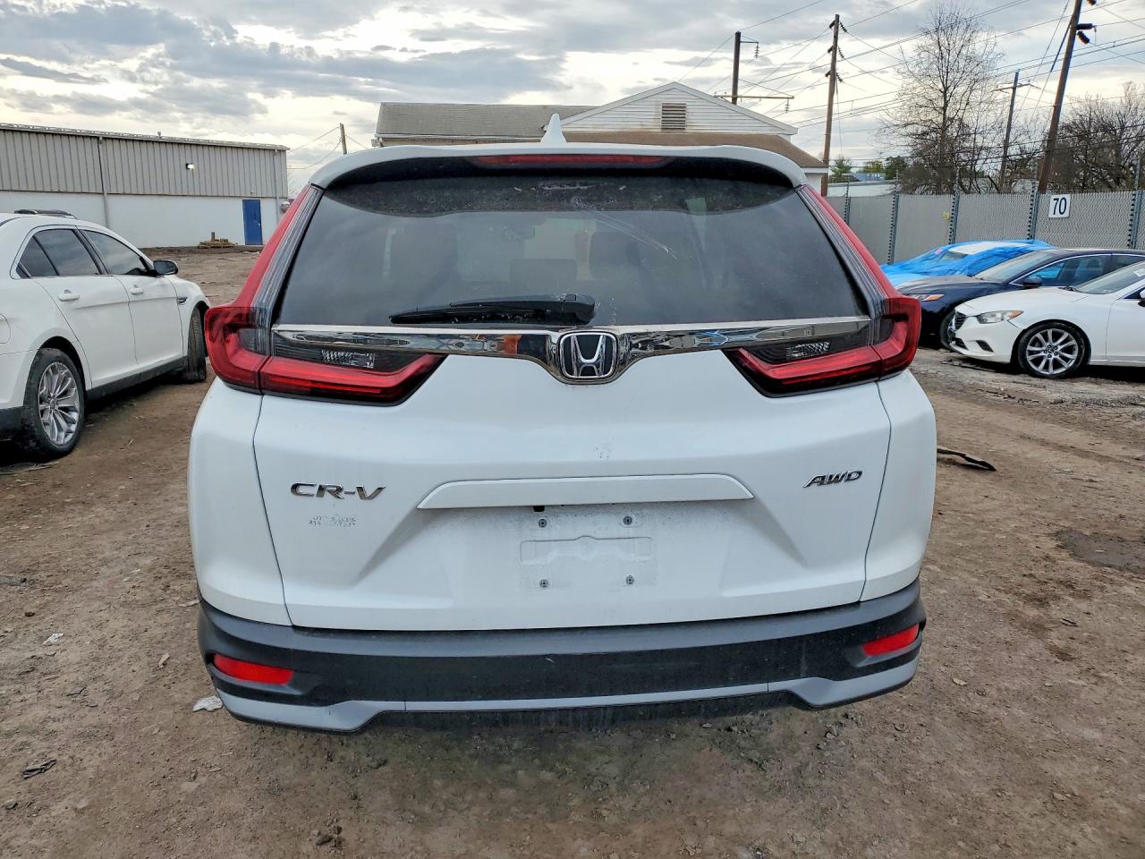 2022 Honda Cr-v Ex White vin: 5J6RW2H58NA016184