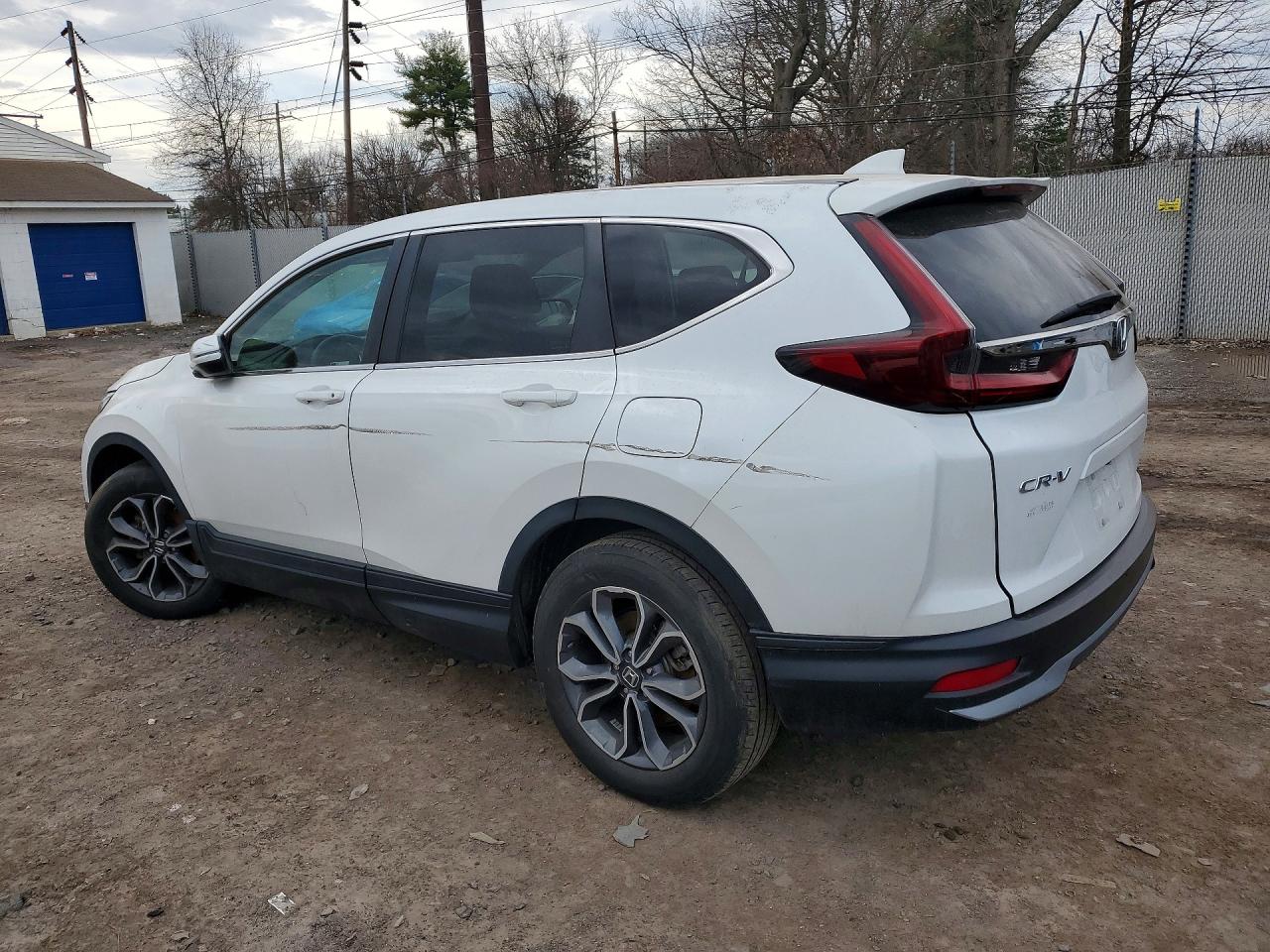 2022 Honda Cr-v Ex White vin: 5J6RW2H58NA016184