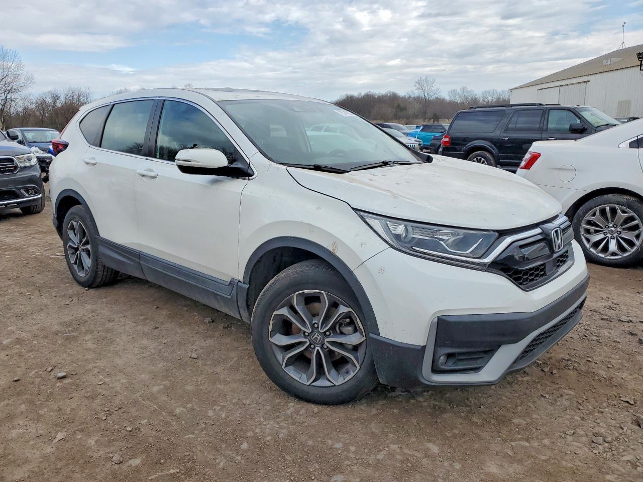 2022 Honda Cr-v Ex White vin: 5J6RW2H58NA016184