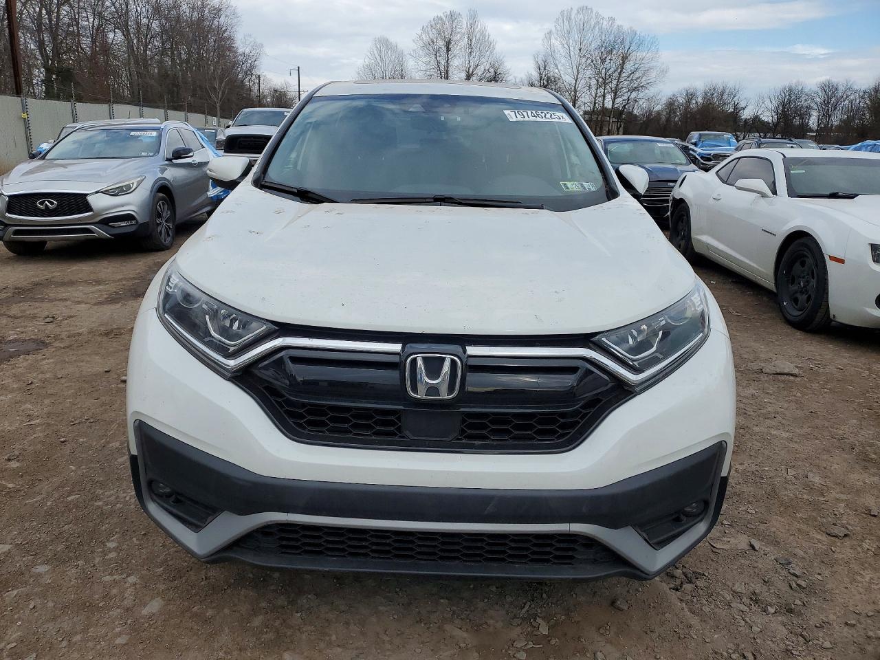 2022 Honda Cr-v Ex White vin: 5J6RW2H58NA016184