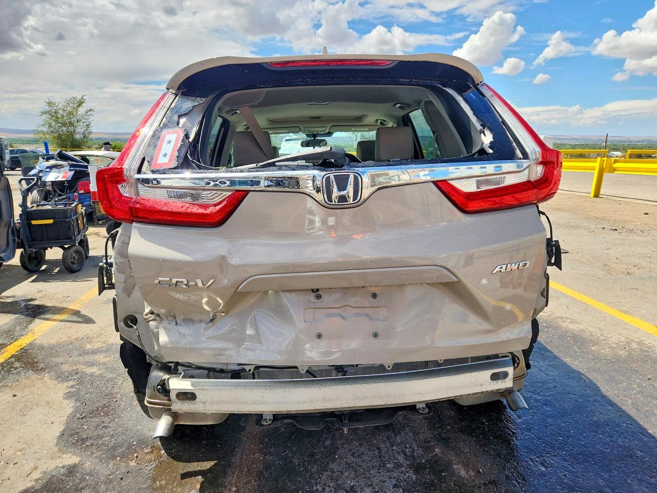 2017 Honda Cr-v Ex Cream vin: 5J6RW2H59HL073213