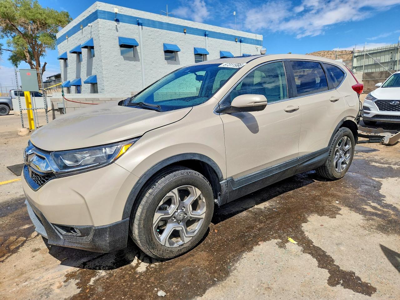 2017 Honda Cr-v Ex Cream vin: 5J6RW2H59HL073213