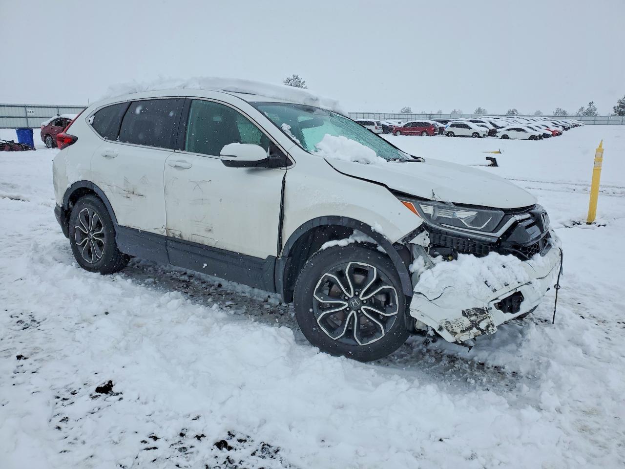 2020 Honda Cr-v Ex White vin: 5J6RW2H5XLA004695