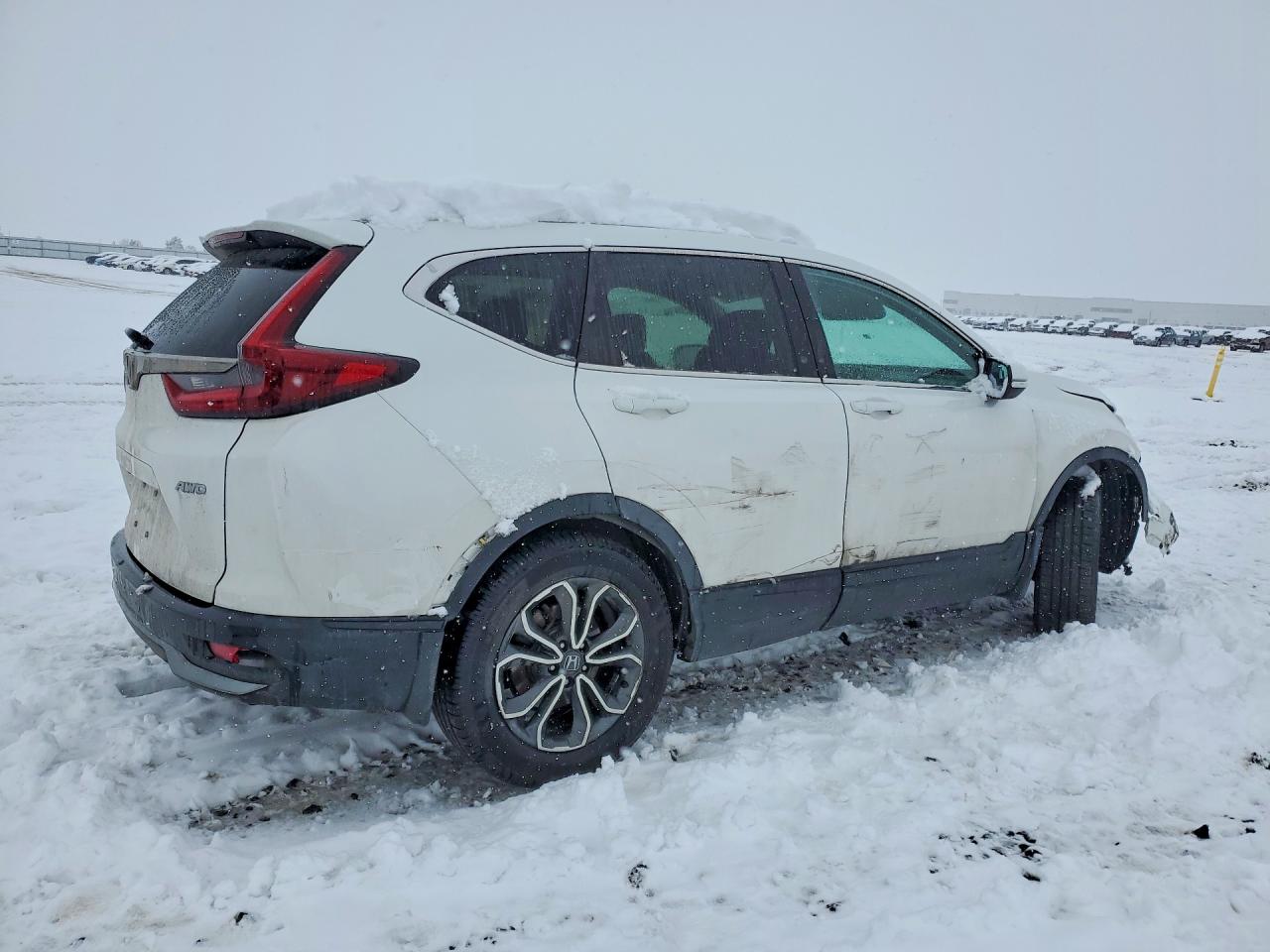 2020 Honda Cr-v Ex White vin: 5J6RW2H5XLA004695