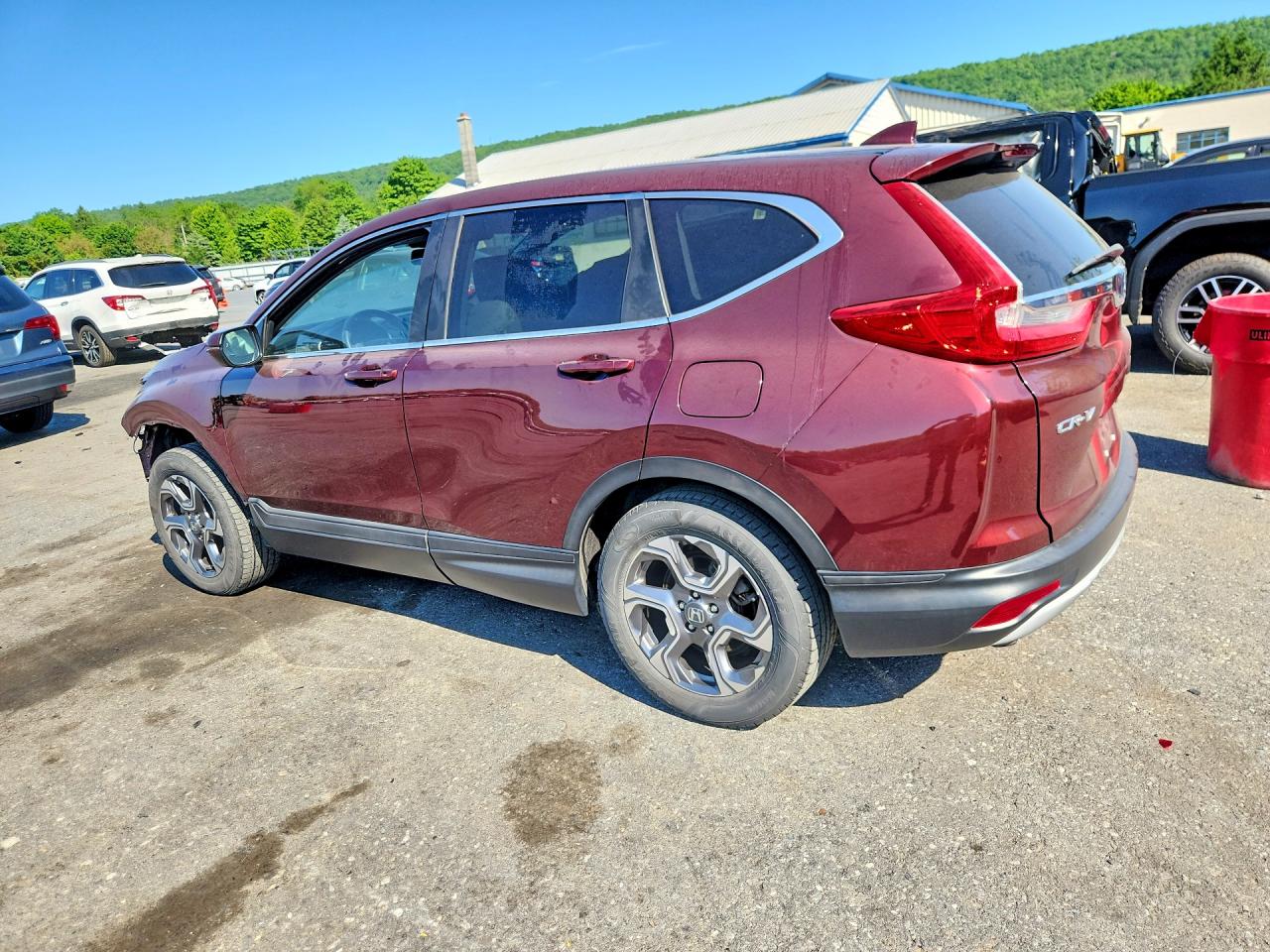 2017 Honda Cr-v Exl Burgundy vin: 5J6RW2H80HL002184