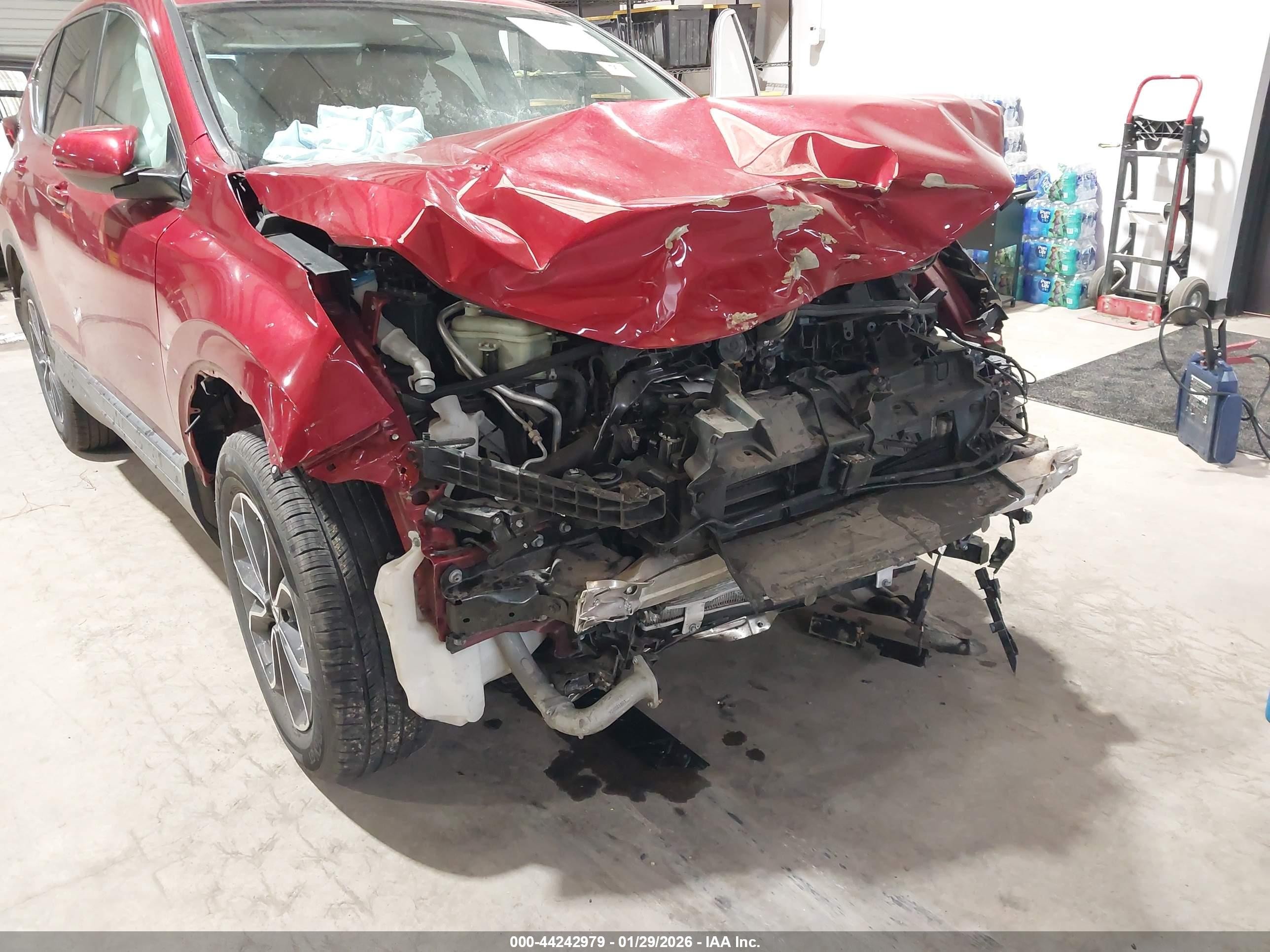 2020 Honda Cr-v Awd Ex-l Red vin: 5J6RW2H80LL028602