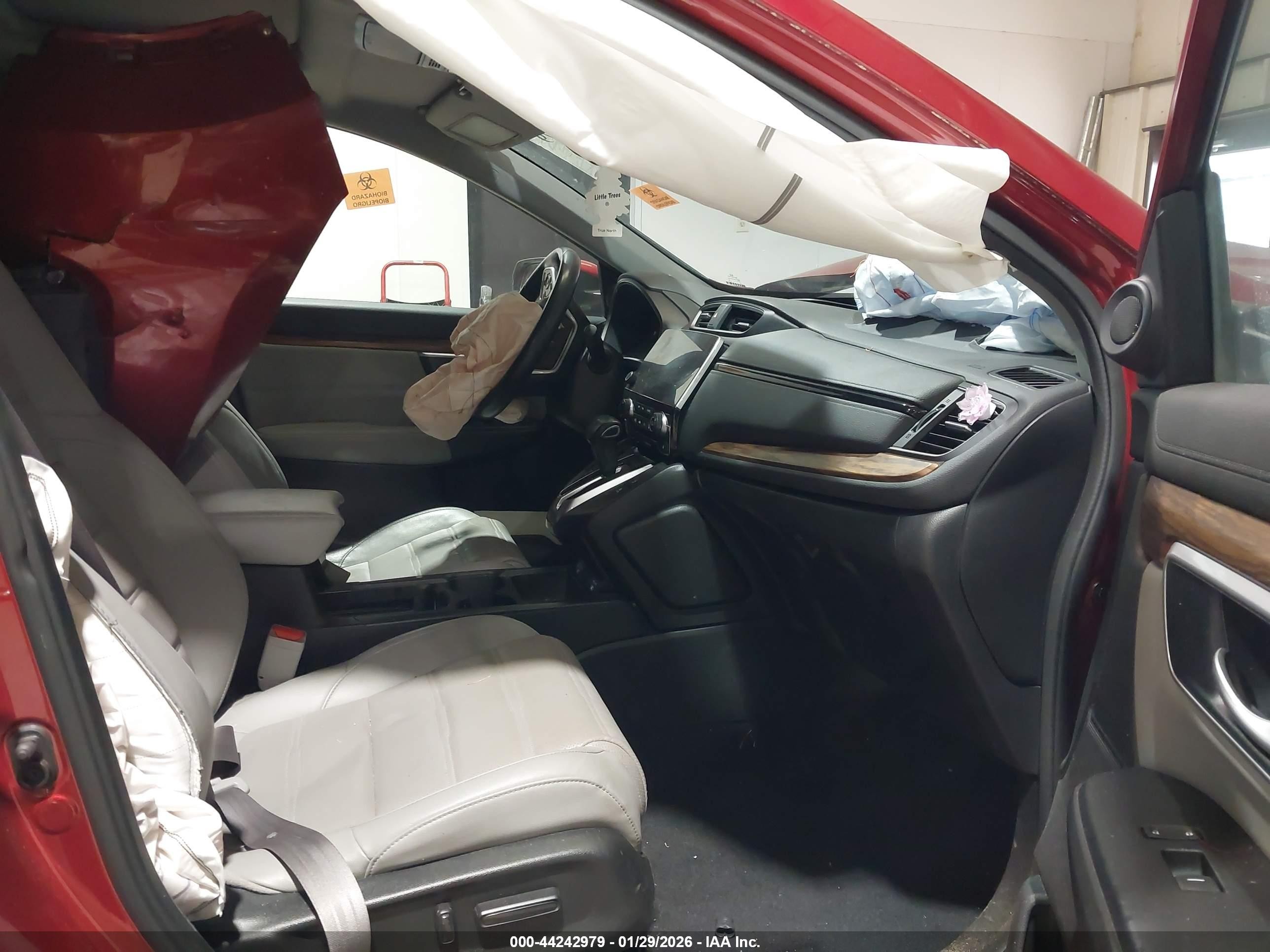 2020 Honda Cr-v Awd Ex-l Red vin: 5J6RW2H80LL028602