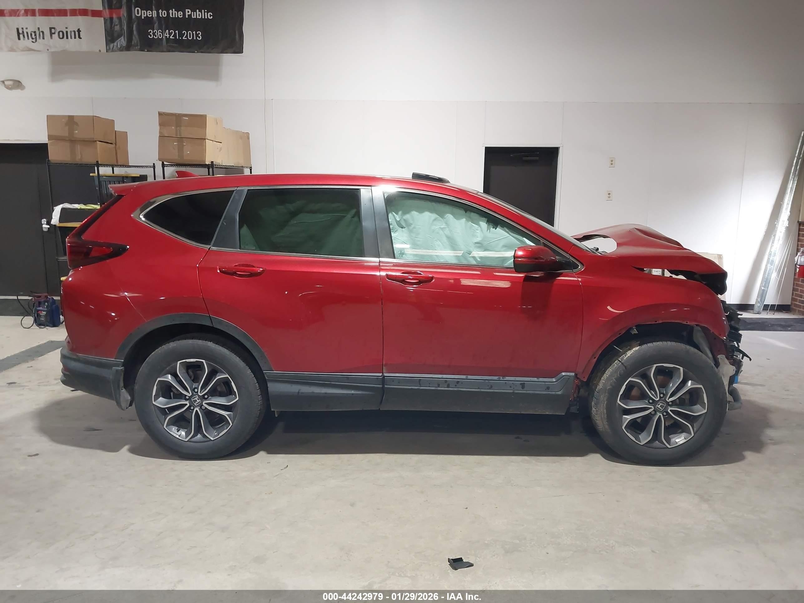 2020 Honda Cr-v Awd Ex-l Red vin: 5J6RW2H80LL028602