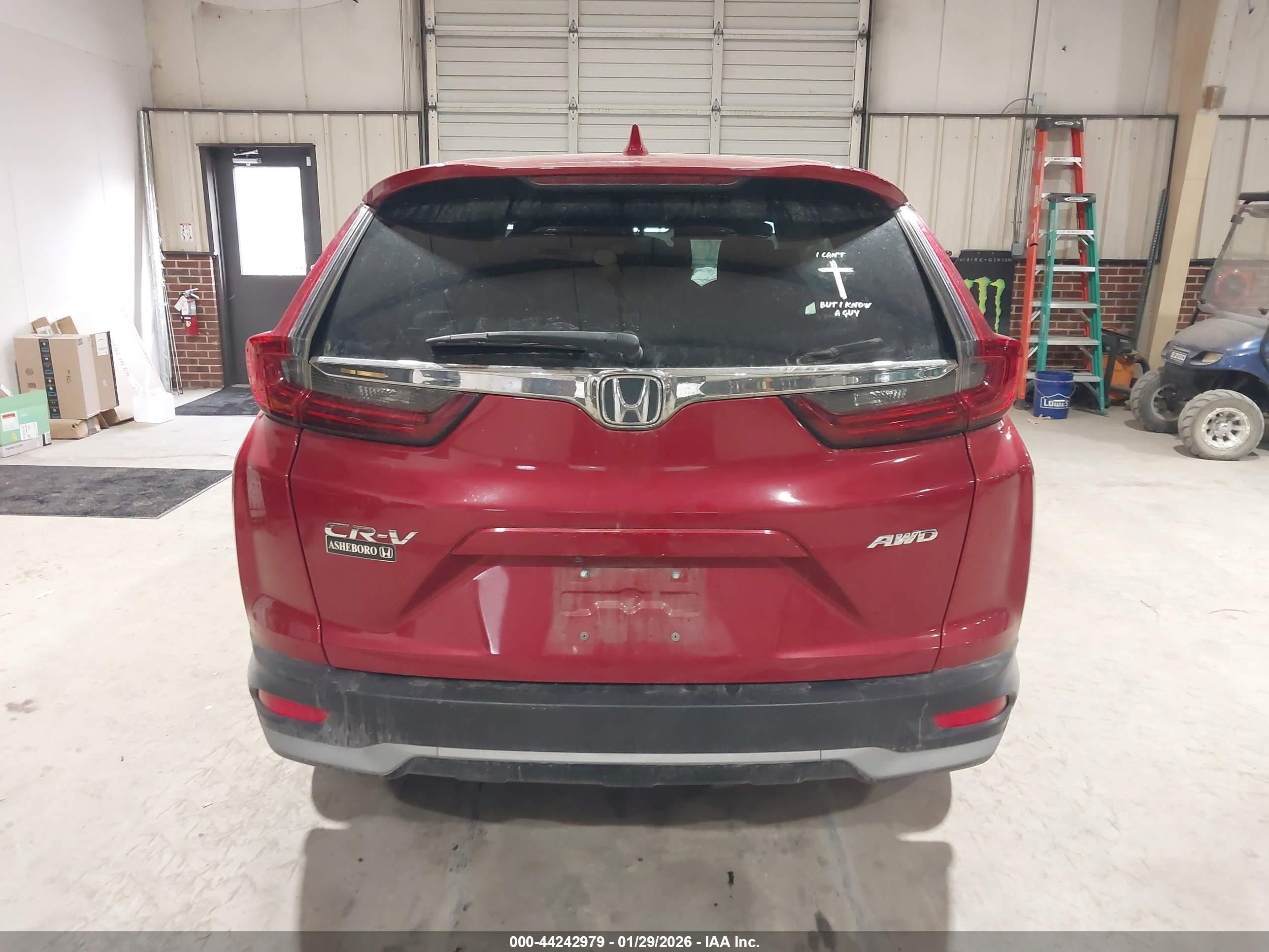 2020 Honda Cr-v Awd Ex-l Red vin: 5J6RW2H80LL028602
