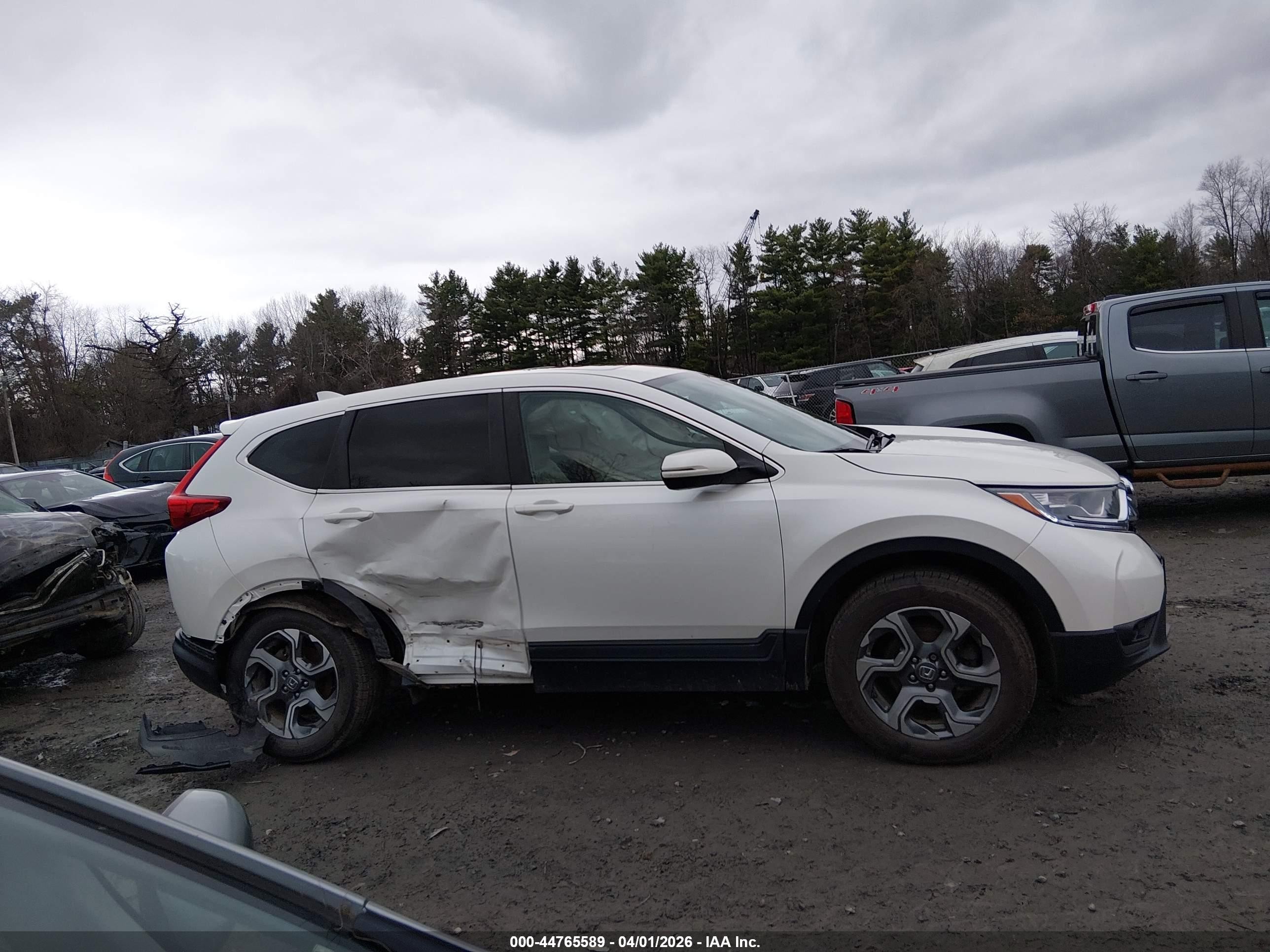 2017 Honda Cr-v Ex-l/ex-l Navi White vin: 5J6RW2H82HL020797