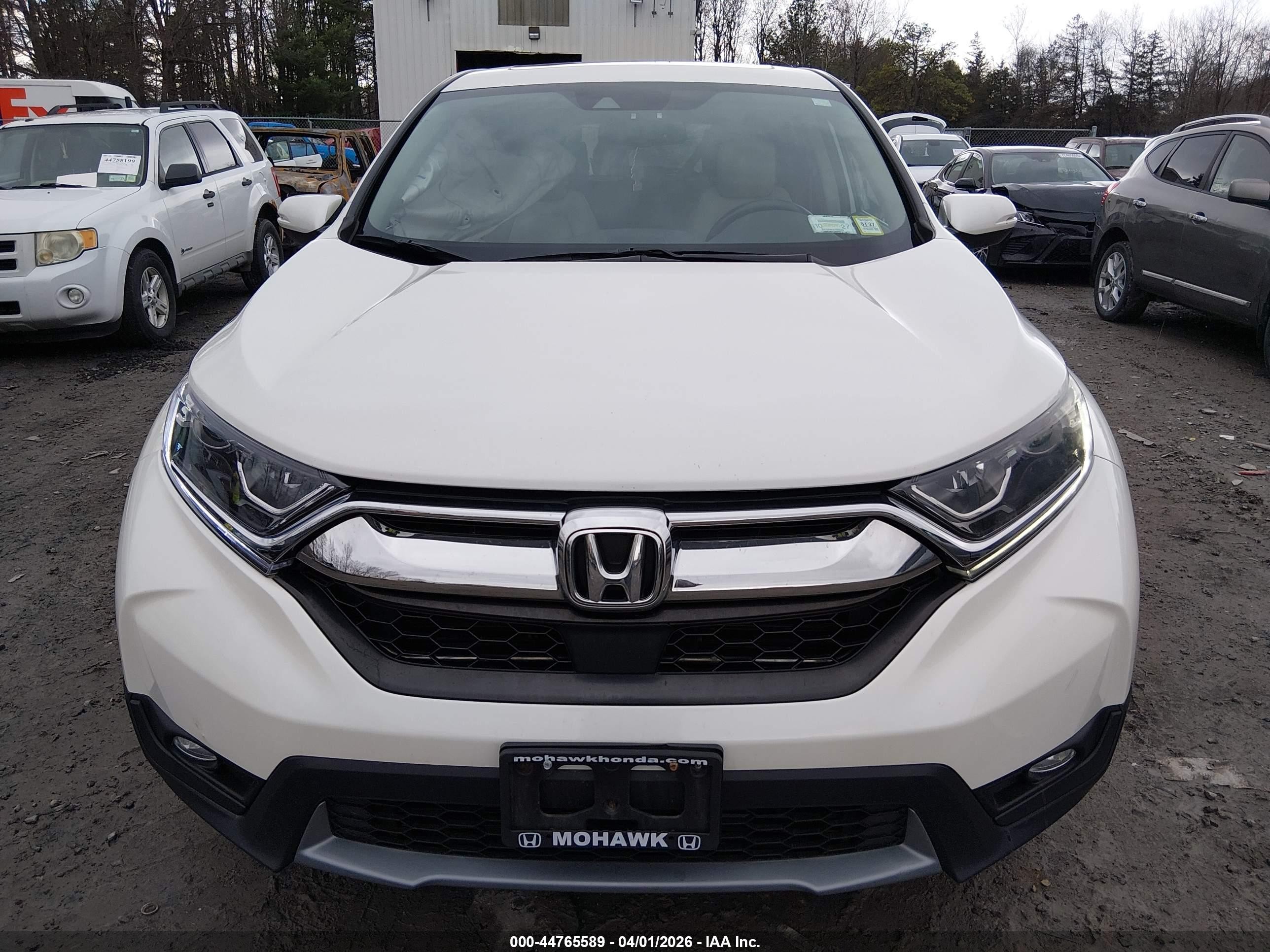 2017 Honda Cr-v Ex-l/ex-l Navi White vin: 5J6RW2H82HL020797