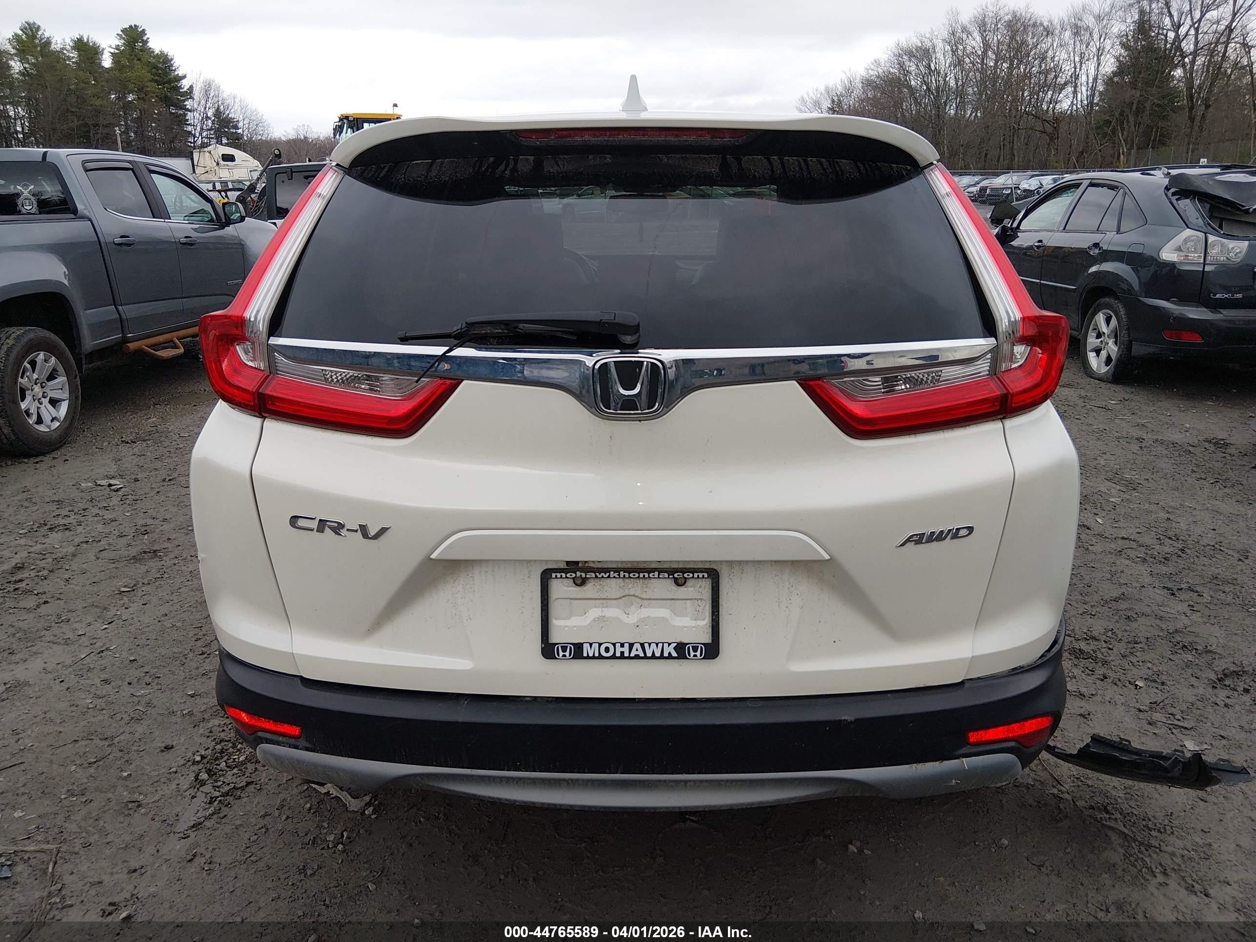 2017 Honda Cr-v Ex-l/ex-l Navi White vin: 5J6RW2H82HL020797