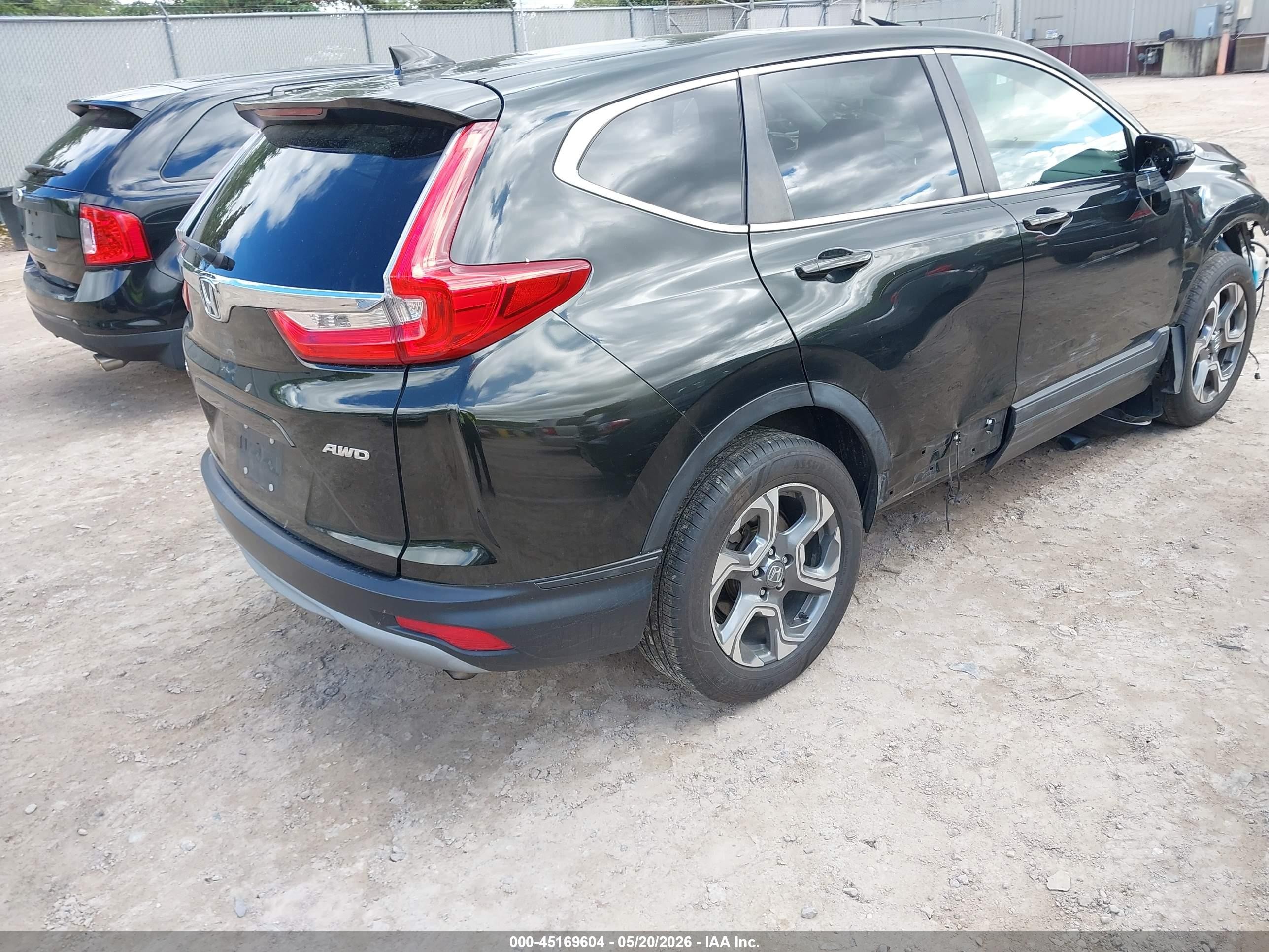 2017 Honda Cr-v Ex-l/ex-l Navi Black vin: 5J6RW2H82HL054304